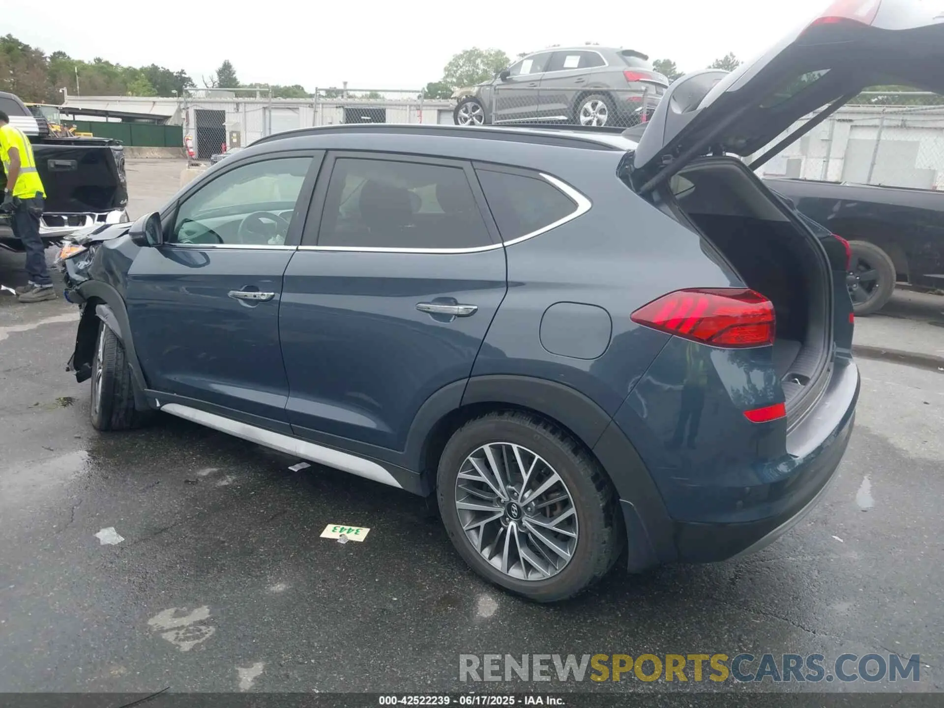 3 fotografías del automóvil dañado KM8J3CAL2MU301580 HYUNDAI TUCSON 2021