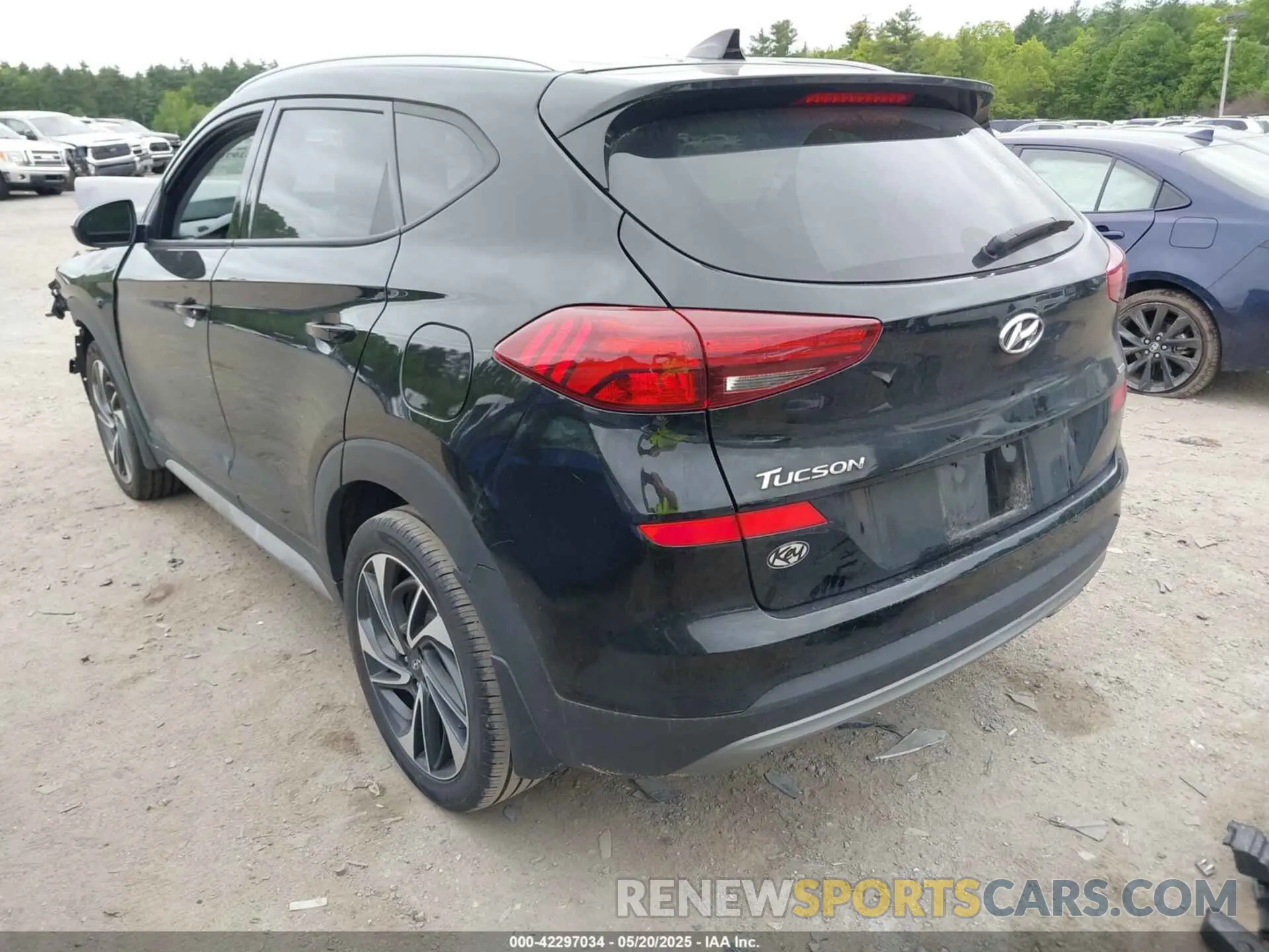 3 fotografías del automóvil dañado KM8J3CAL2MU318203 HYUNDAI TUCSON 2021