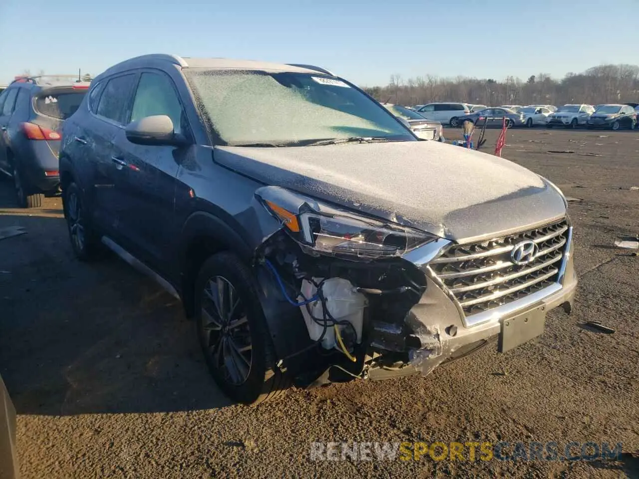 4 fotografías del automóvil dañado KM8J3CAL3MU354983 HYUNDAI TUCSON 2021