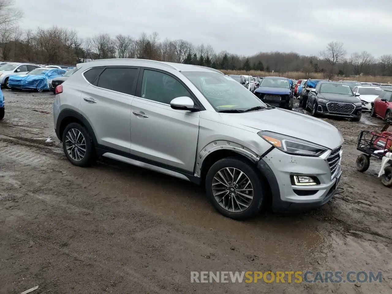 4 fotografías del automóvil dañado KM8J3CAL3MU364655 HYUNDAI TUCSON 2021