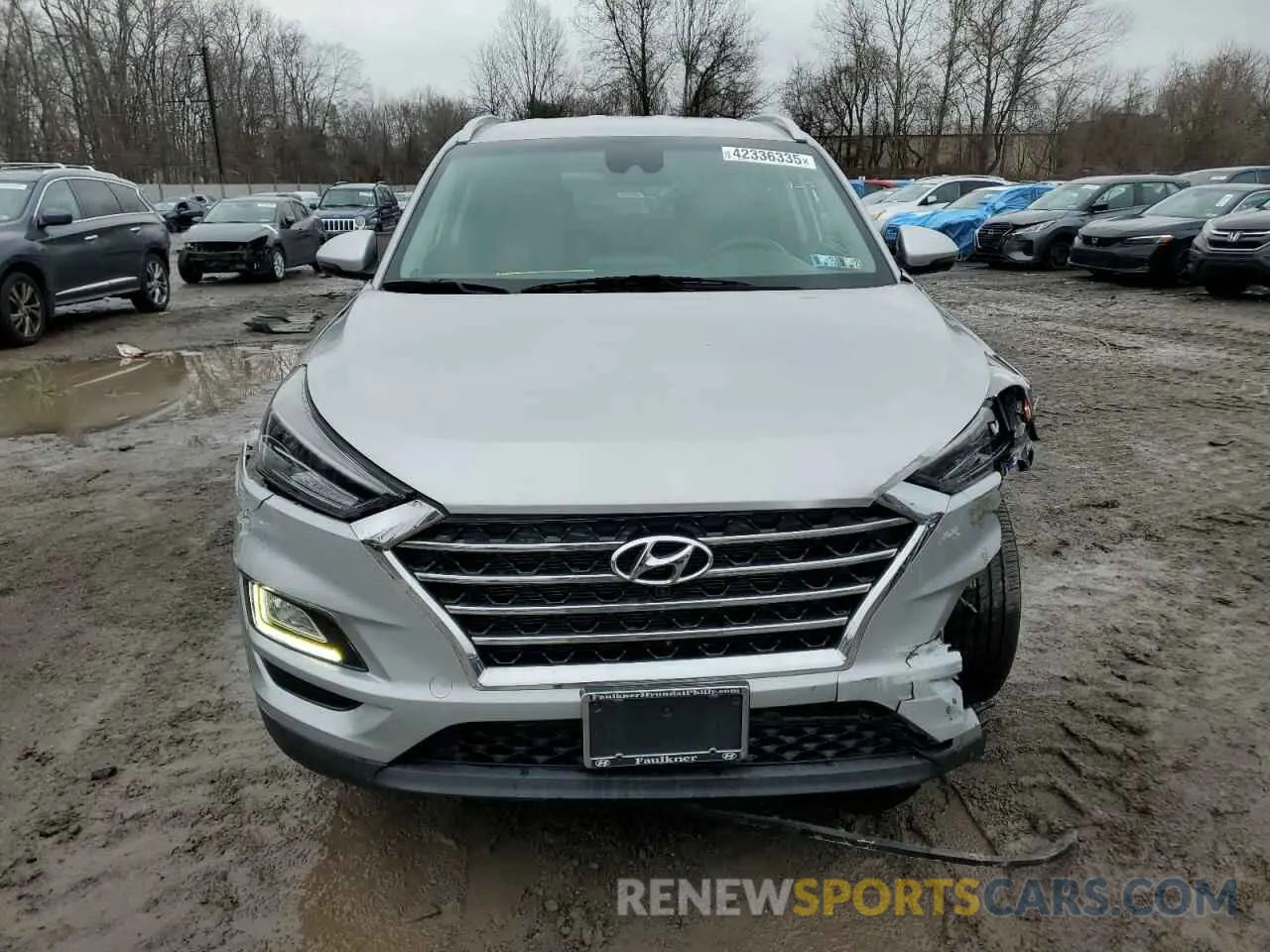5 fotografías del automóvil dañado KM8J3CAL3MU364655 HYUNDAI TUCSON 2021