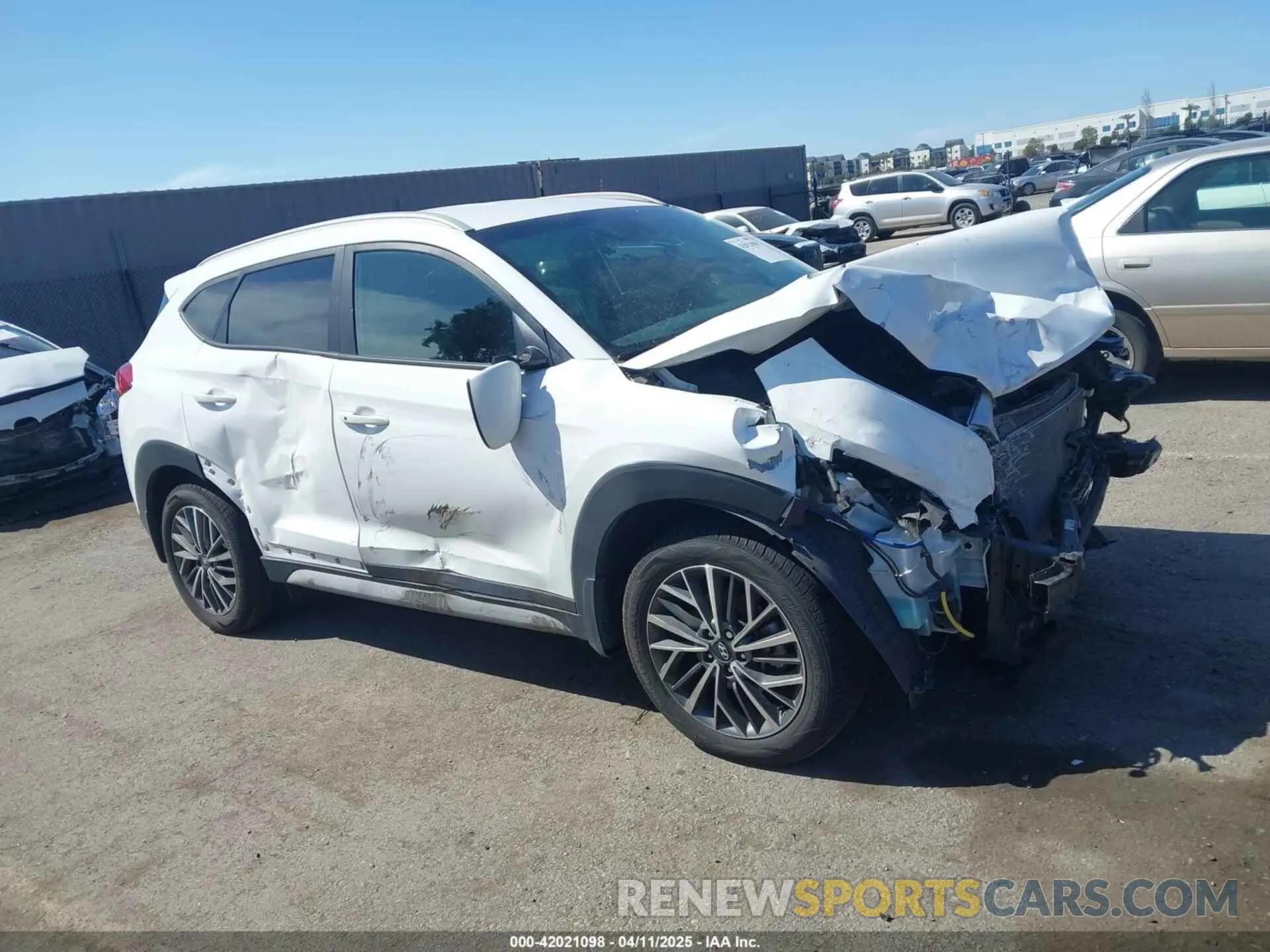 13 fotografías del automóvil dañado KM8J3CAL5MU342589 HYUNDAI TUCSON 2021