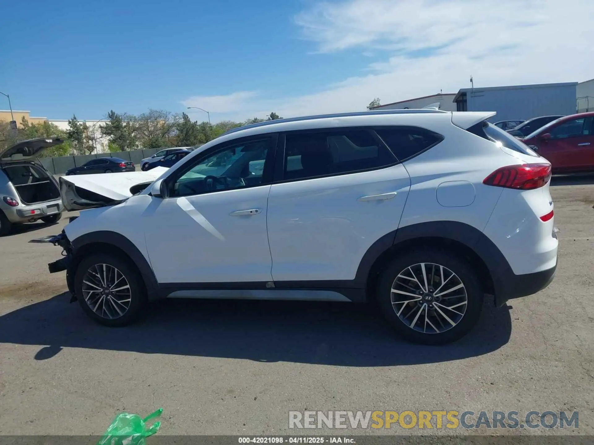 14 fotografías del automóvil dañado KM8J3CAL5MU342589 HYUNDAI TUCSON 2021