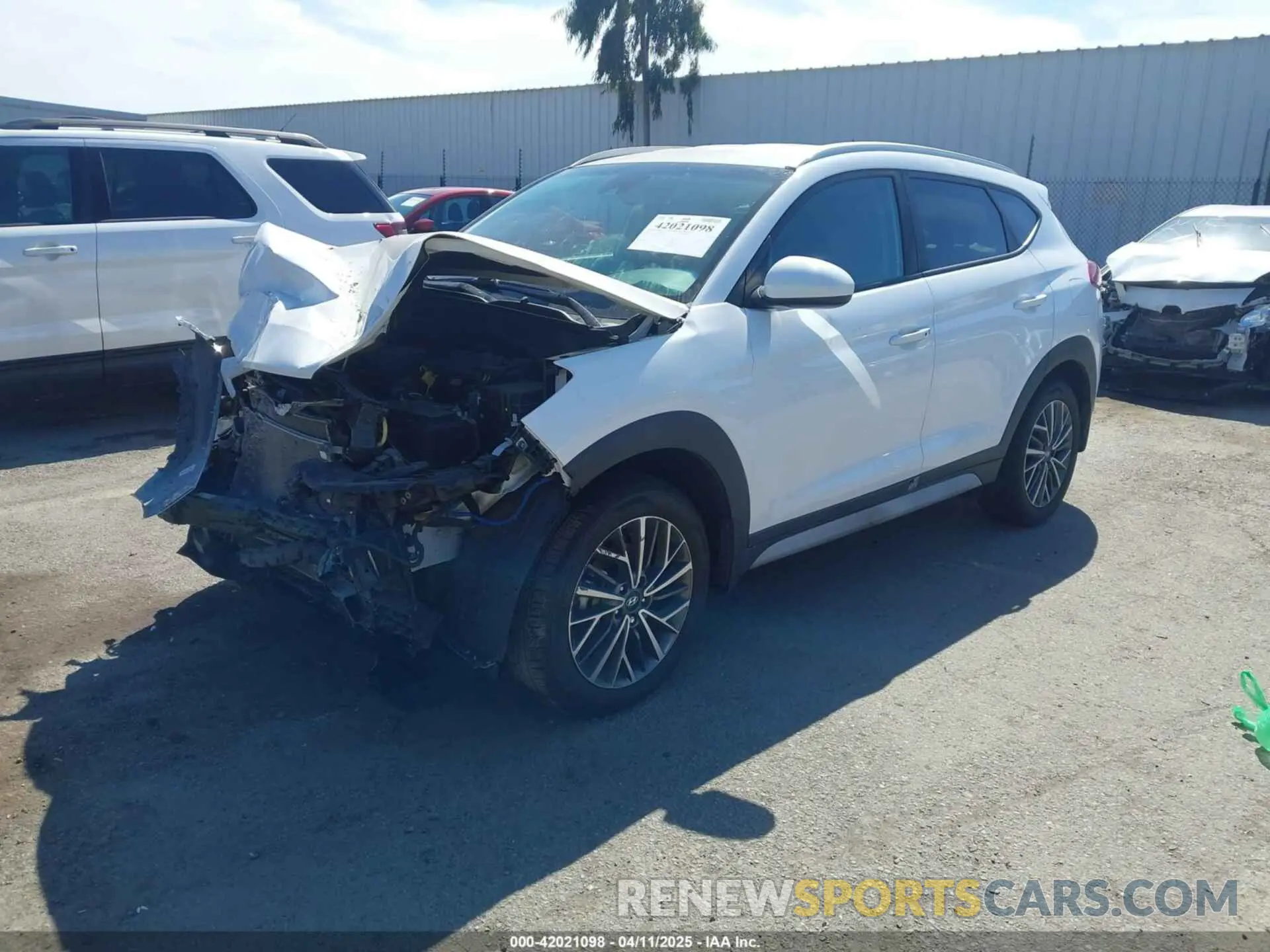 2 fotografías del automóvil dañado KM8J3CAL5MU342589 HYUNDAI TUCSON 2021