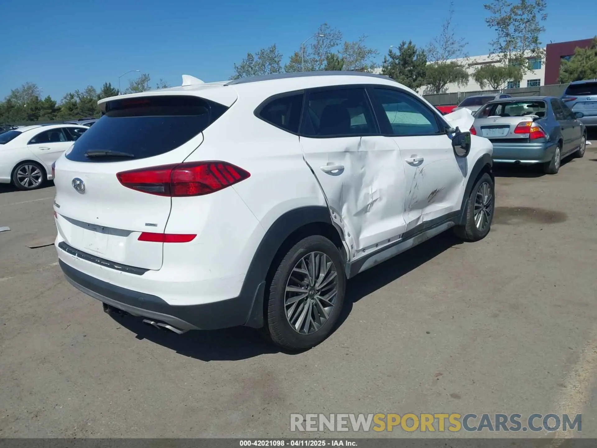 4 fotografías del automóvil dañado KM8J3CAL5MU342589 HYUNDAI TUCSON 2021