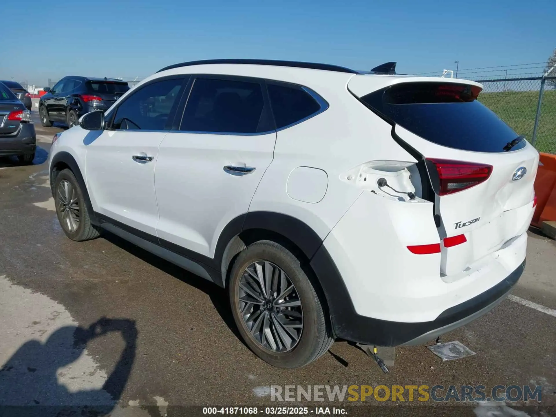 3 fotografías del automóvil dañado KM8J3CAL6MU323503 HYUNDAI TUCSON 2021