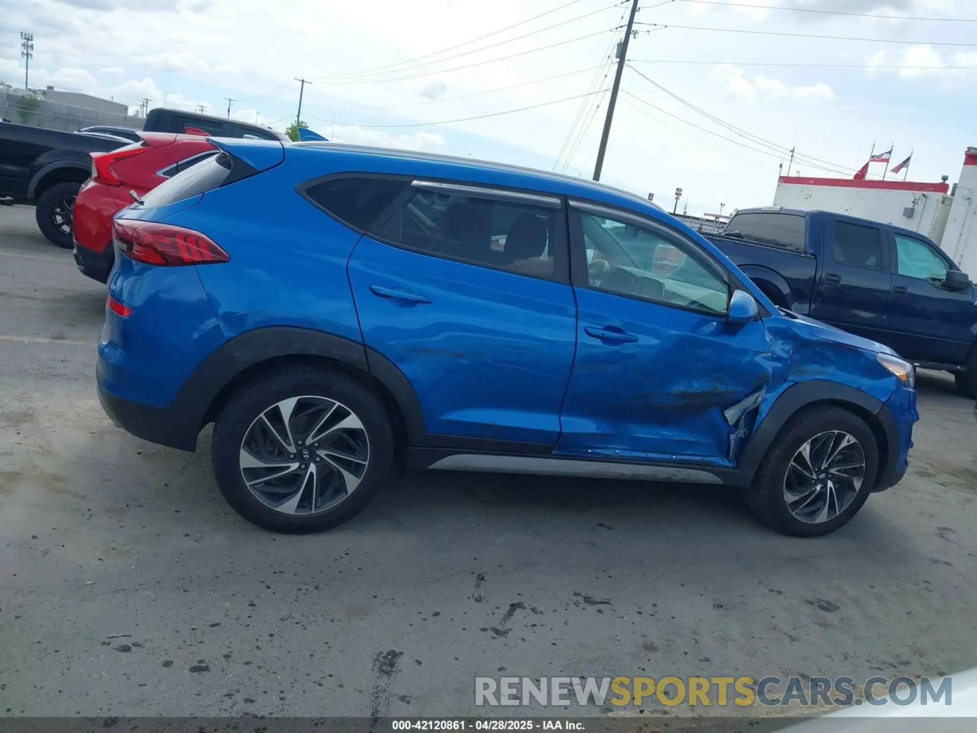 13 fotografías del automóvil dañado KM8J3CAL7MU286848 HYUNDAI TUCSON 2021