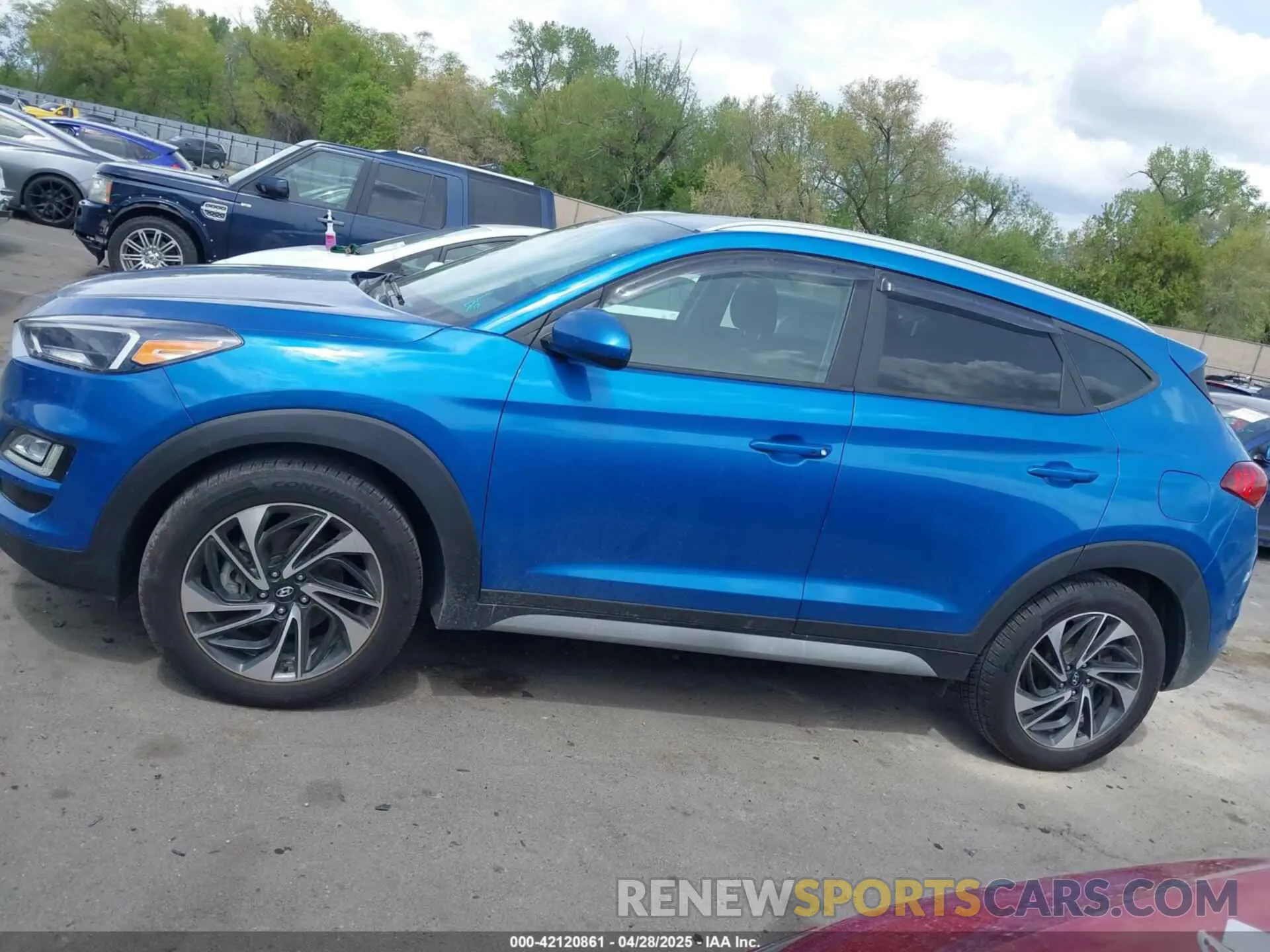 14 fotografías del automóvil dañado KM8J3CAL7MU286848 HYUNDAI TUCSON 2021