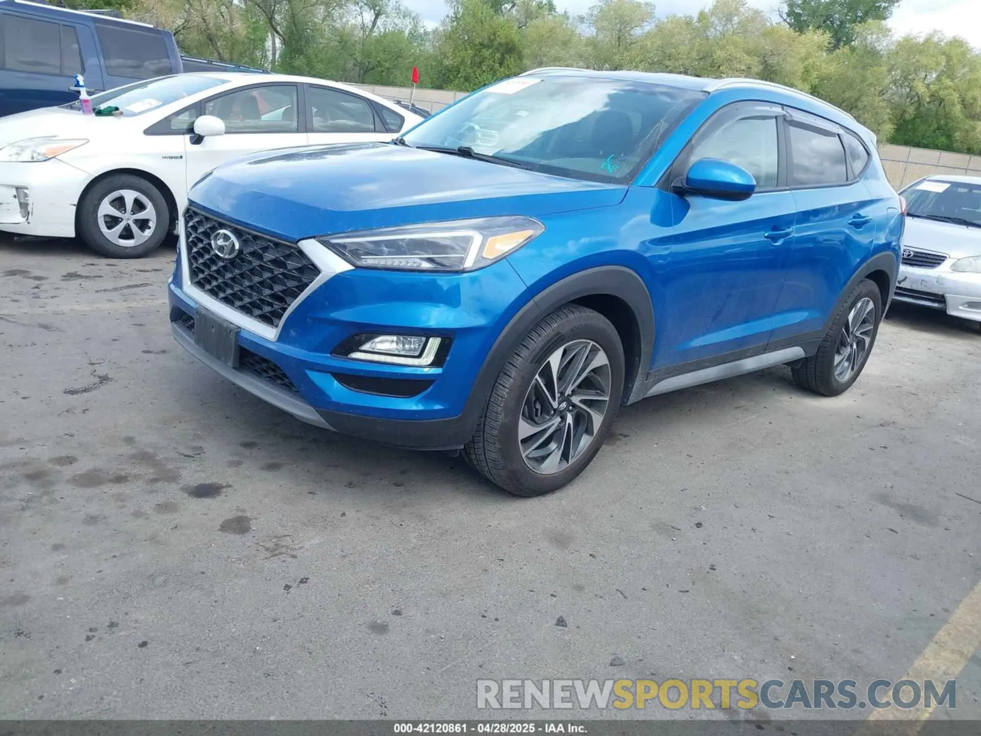 2 fotografías del automóvil dañado KM8J3CAL7MU286848 HYUNDAI TUCSON 2021