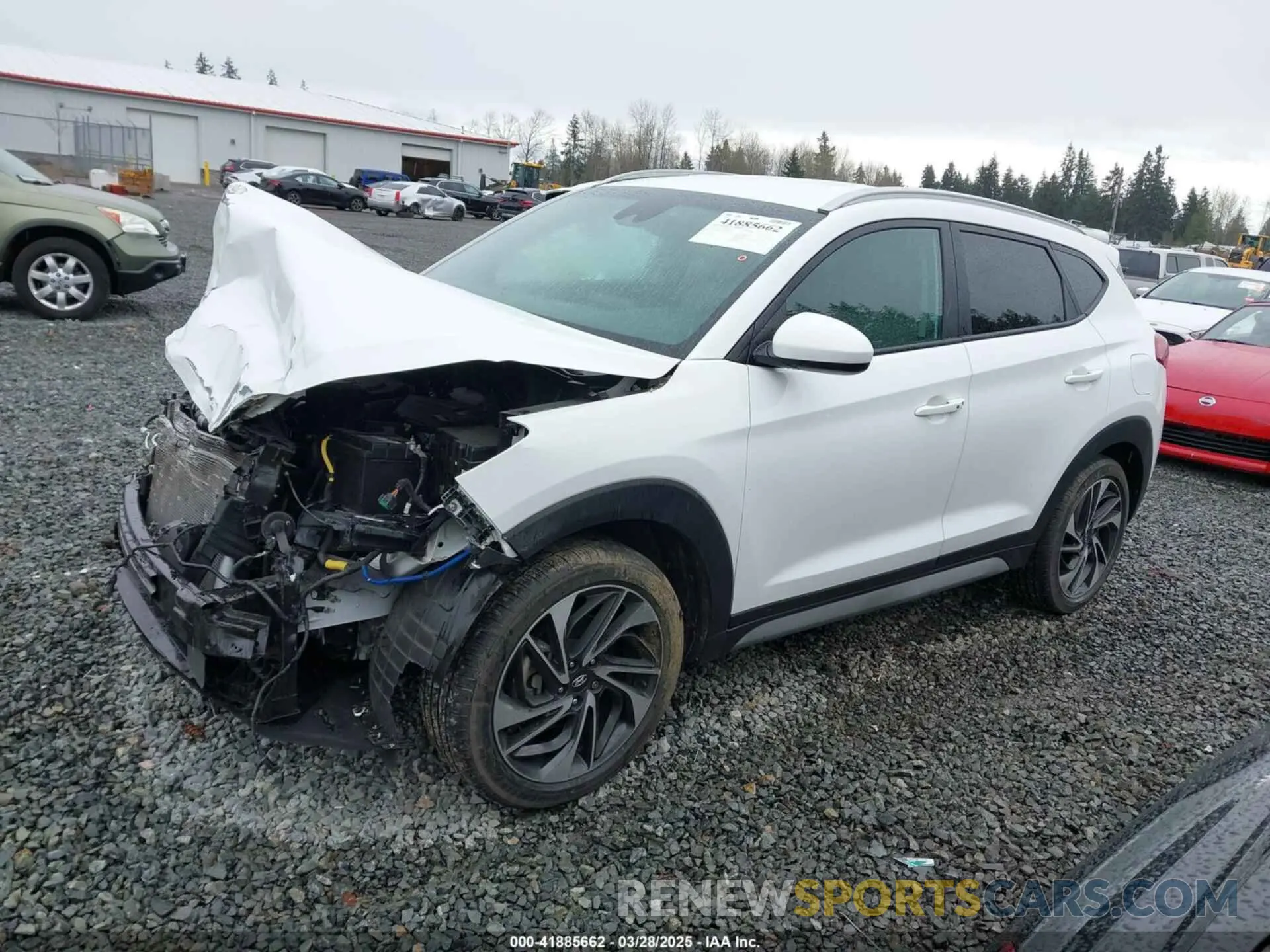 14 fotografías del automóvil dañado KM8J3CAL7MU366294 HYUNDAI TUCSON 2021