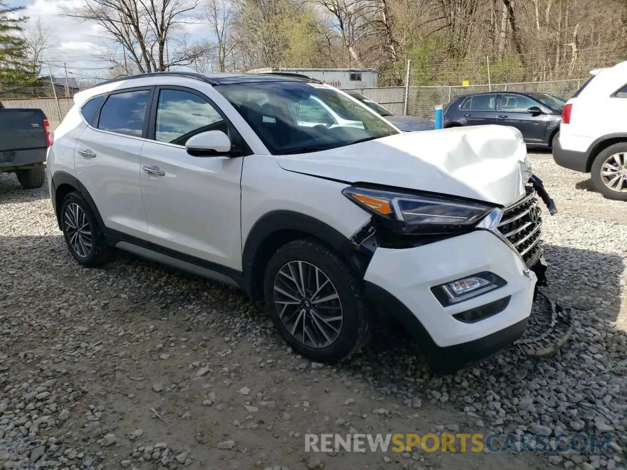4 fotografías del automóvil dañado KM8J3CAL9MU316612 HYUNDAI TUCSON 2021