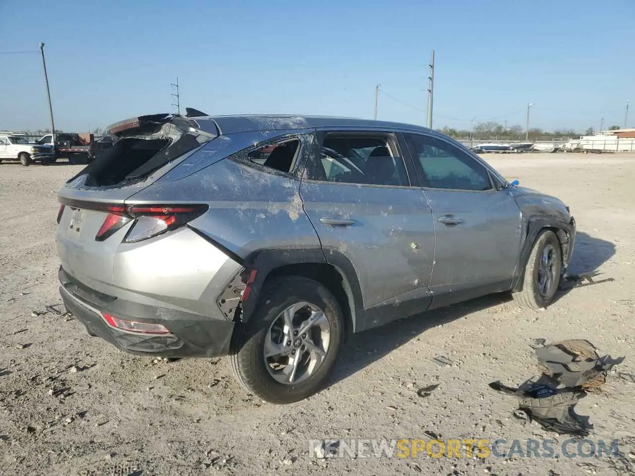 3 fotografías del automóvil dañado 5NMJA3AE6NH026428 HYUNDAI TUCSON 2022