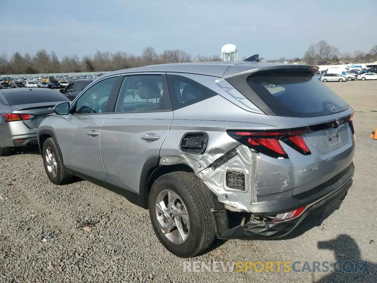 2 fotografías del automóvil dañado 5NMJA3AE7NH002705 HYUNDAI TUCSON 2022