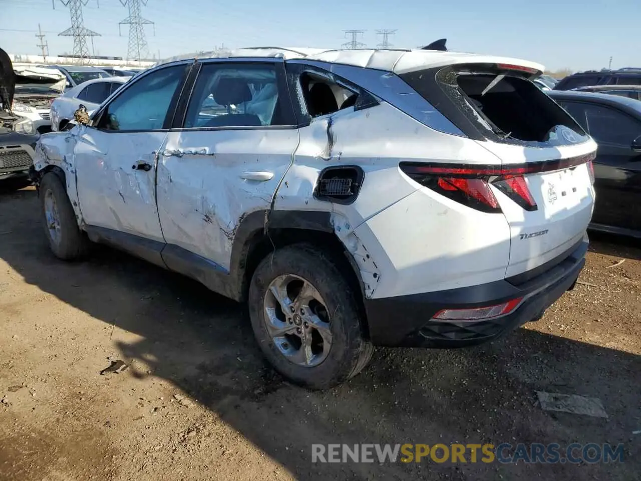 2 fotografías del automóvil dañado 5NMJA3AE9NH005119 HYUNDAI TUCSON 2022