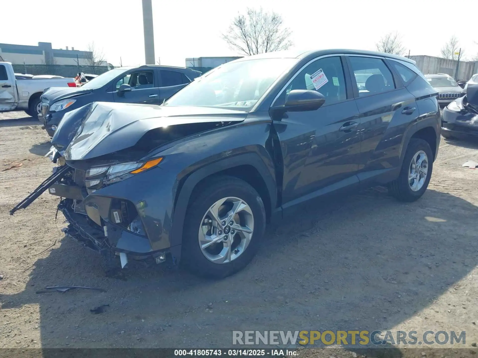 2 fotografías del automóvil dañado 5NMJACAE2NH080406 HYUNDAI TUCSON 2022
