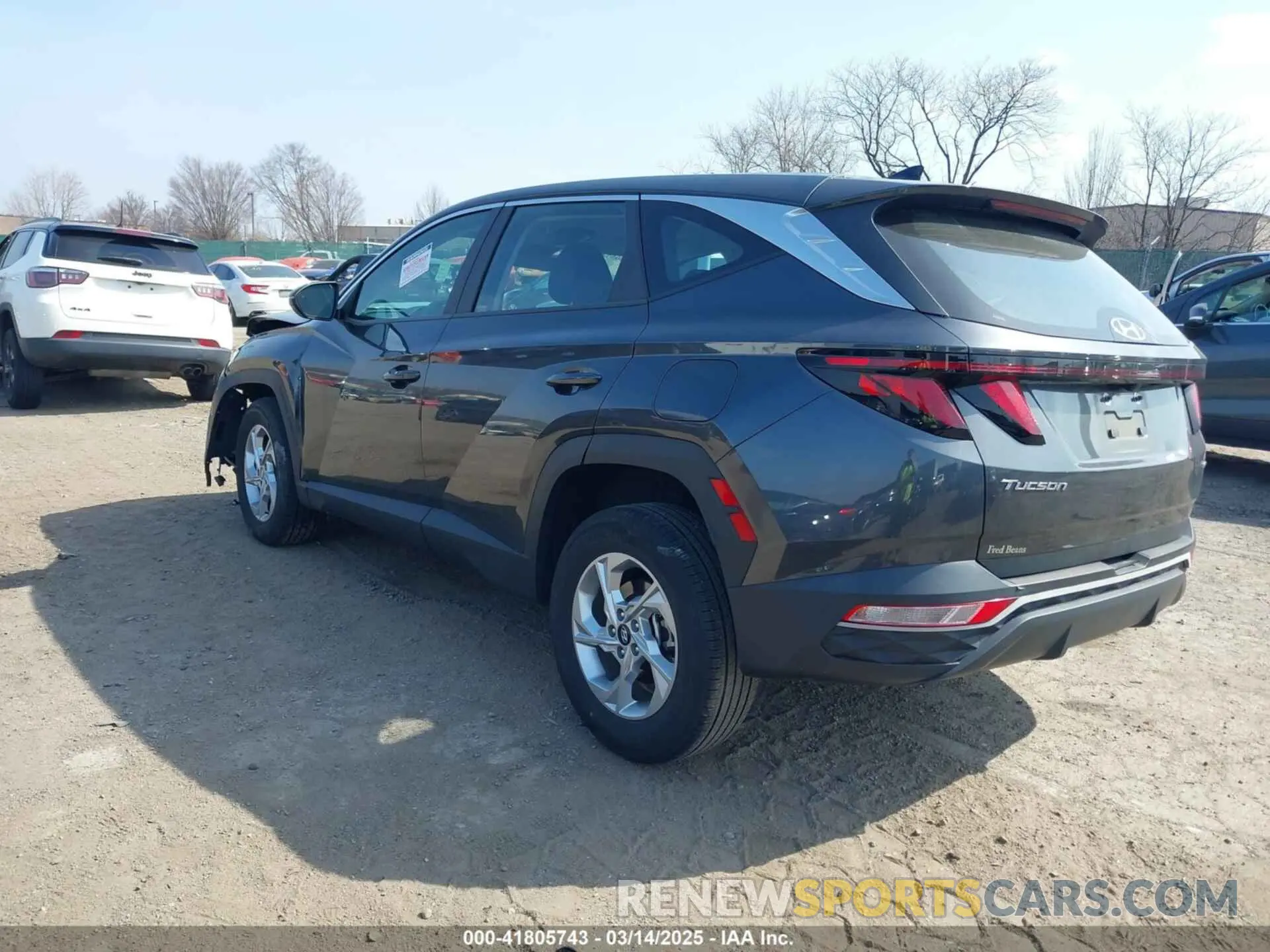 3 fotografías del automóvil dañado 5NMJACAE2NH080406 HYUNDAI TUCSON 2022