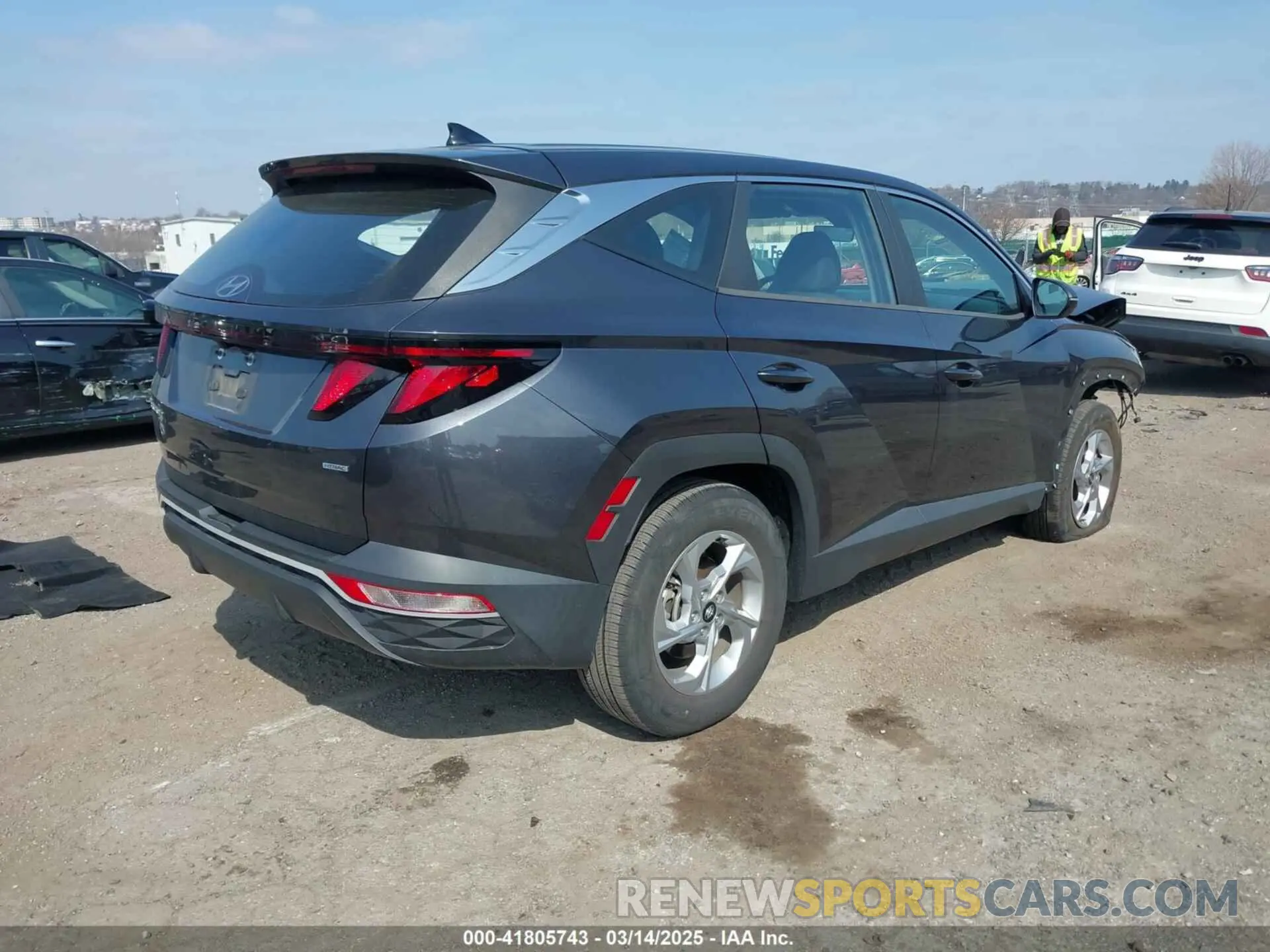 4 fotografías del automóvil dañado 5NMJACAE2NH080406 HYUNDAI TUCSON 2022
