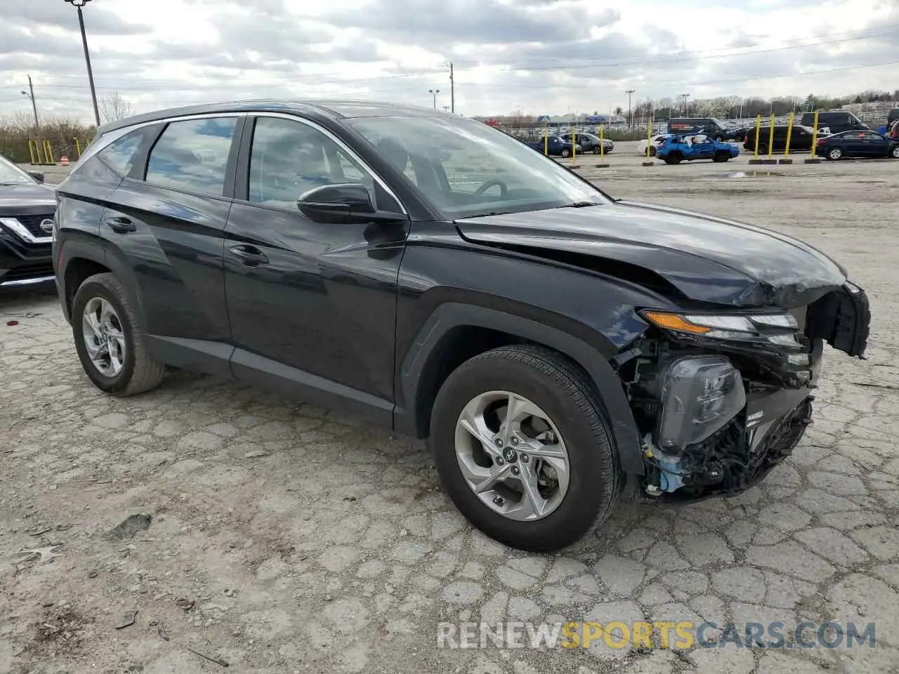 4 fotografías del automóvil dañado 5NMJACAE3NH079720 HYUNDAI TUCSON 2022