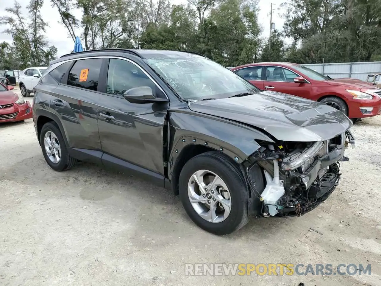 4 fotografías del automóvil dañado 5NMJB3AE0NH055131 HYUNDAI TUCSON 2022