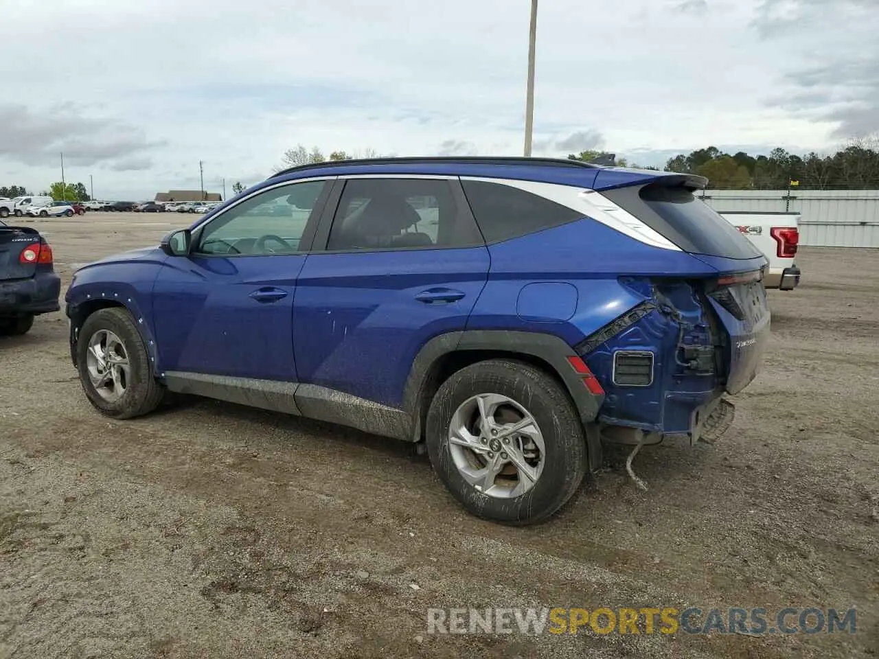 2 fotografías del automóvil dañado 5NMJB3AE0NH144570 HYUNDAI TUCSON 2022