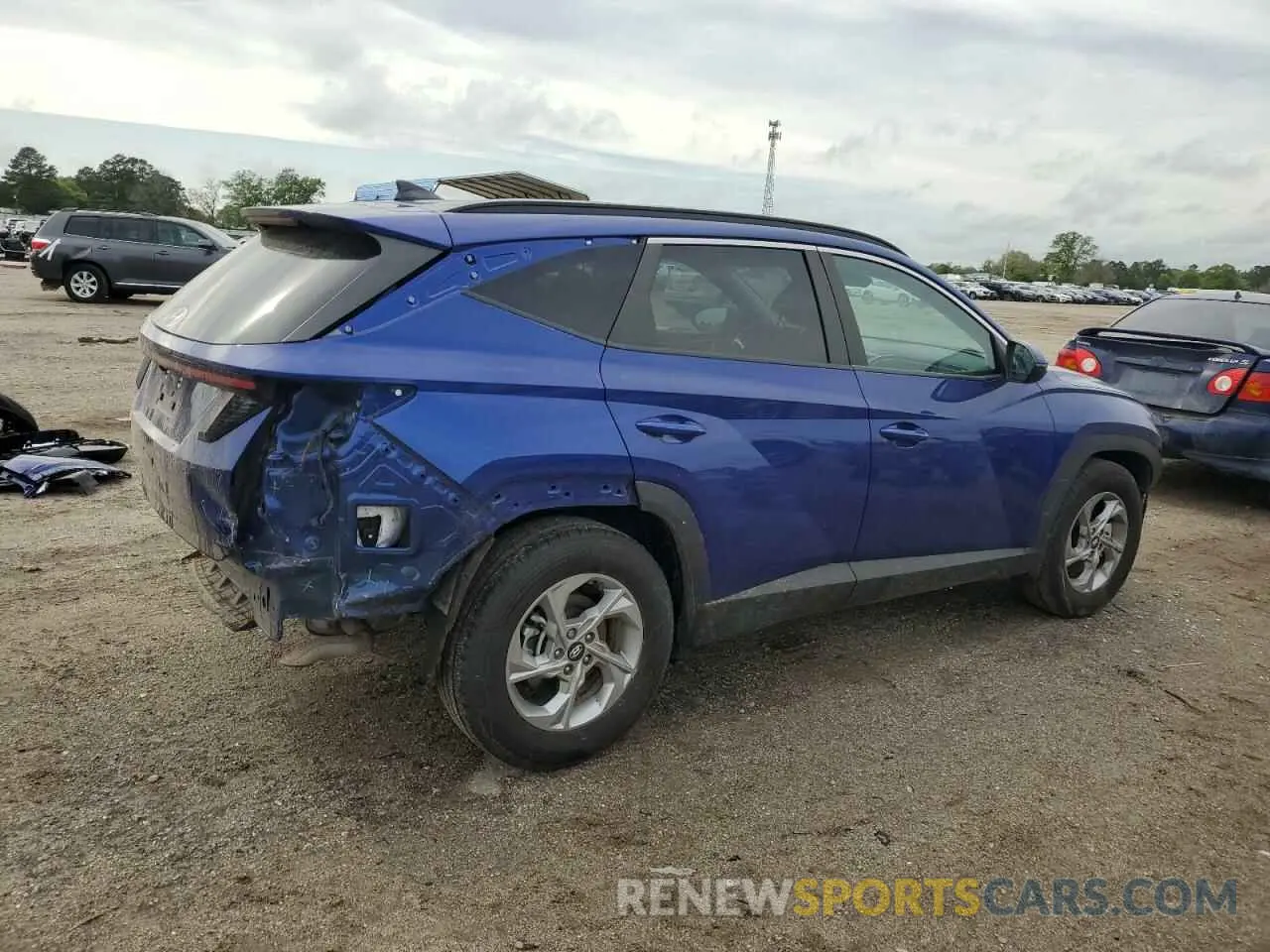 3 fotografías del automóvil dañado 5NMJB3AE0NH144570 HYUNDAI TUCSON 2022