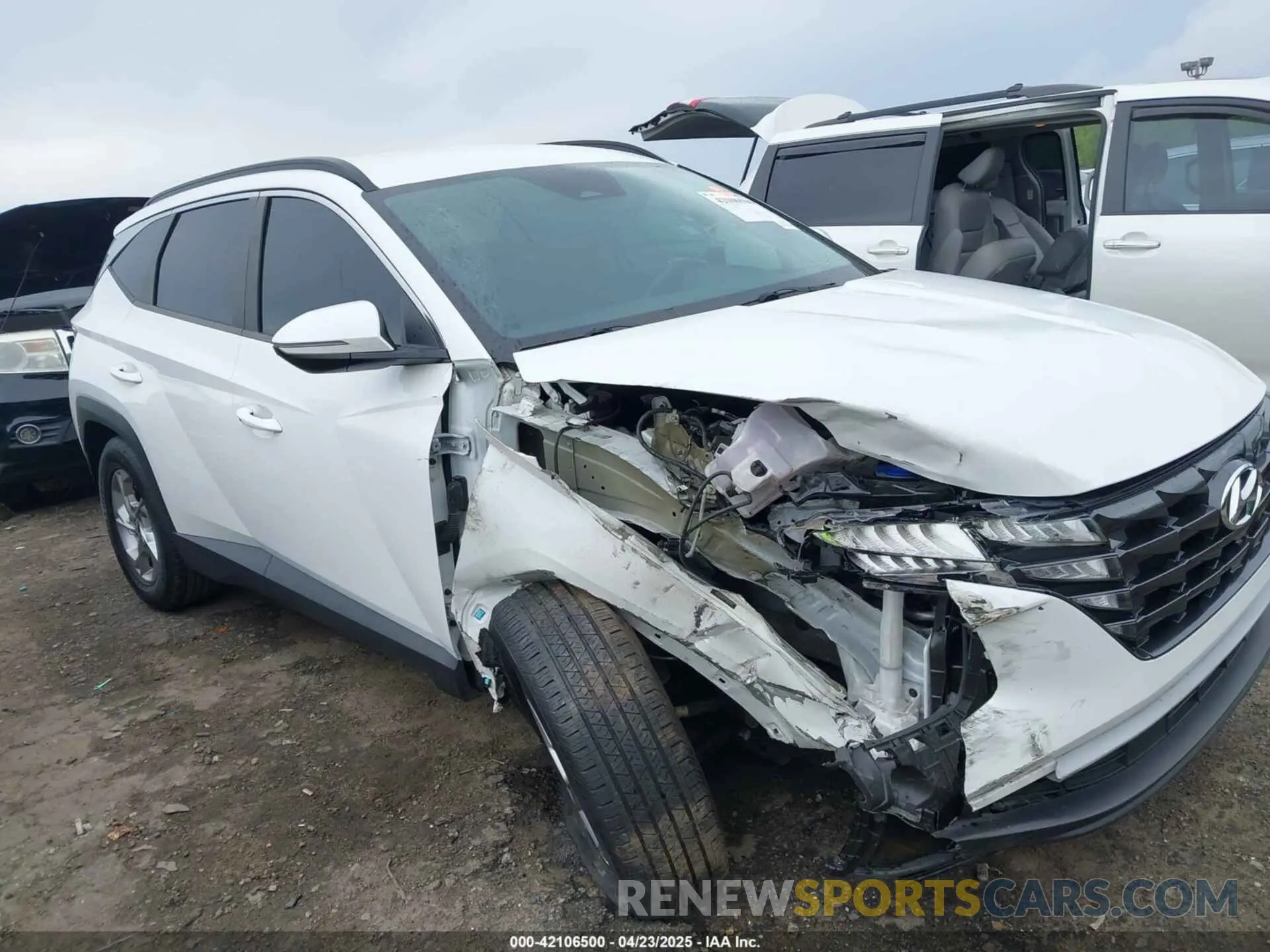 6 fotografías del automóvil dañado 5NMJB3AE2NH013267 HYUNDAI TUCSON 2022