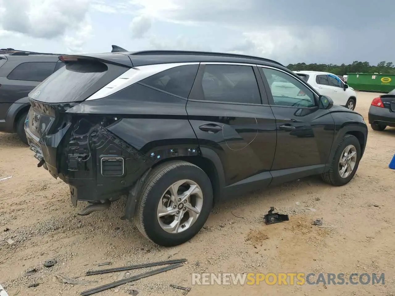 3 fotografías del automóvil dañado 5NMJB3AE2NH141069 HYUNDAI TUCSON 2022