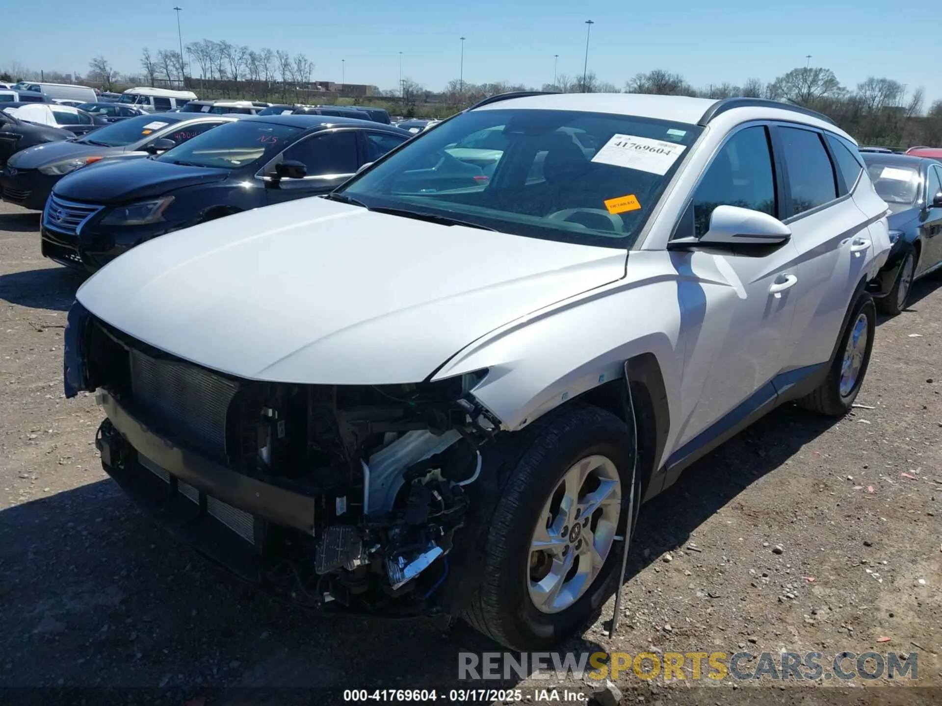 2 fotografías del automóvil dañado 5NMJB3AE3NH070982 HYUNDAI TUCSON 2022