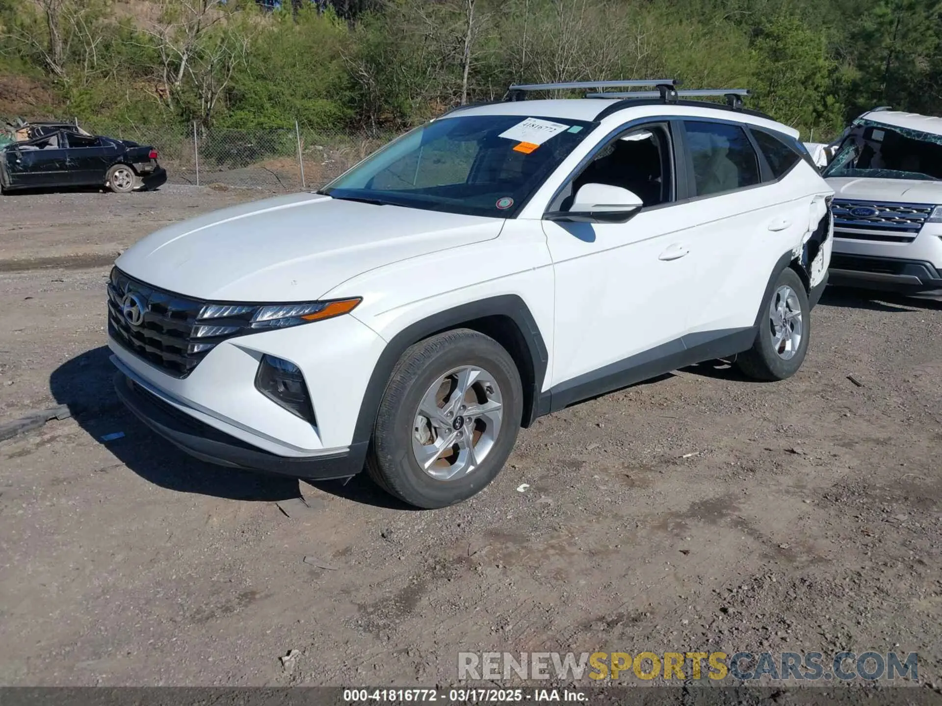 2 fotografías del automóvil dañado 5NMJB3AE4NH057254 HYUNDAI TUCSON 2022