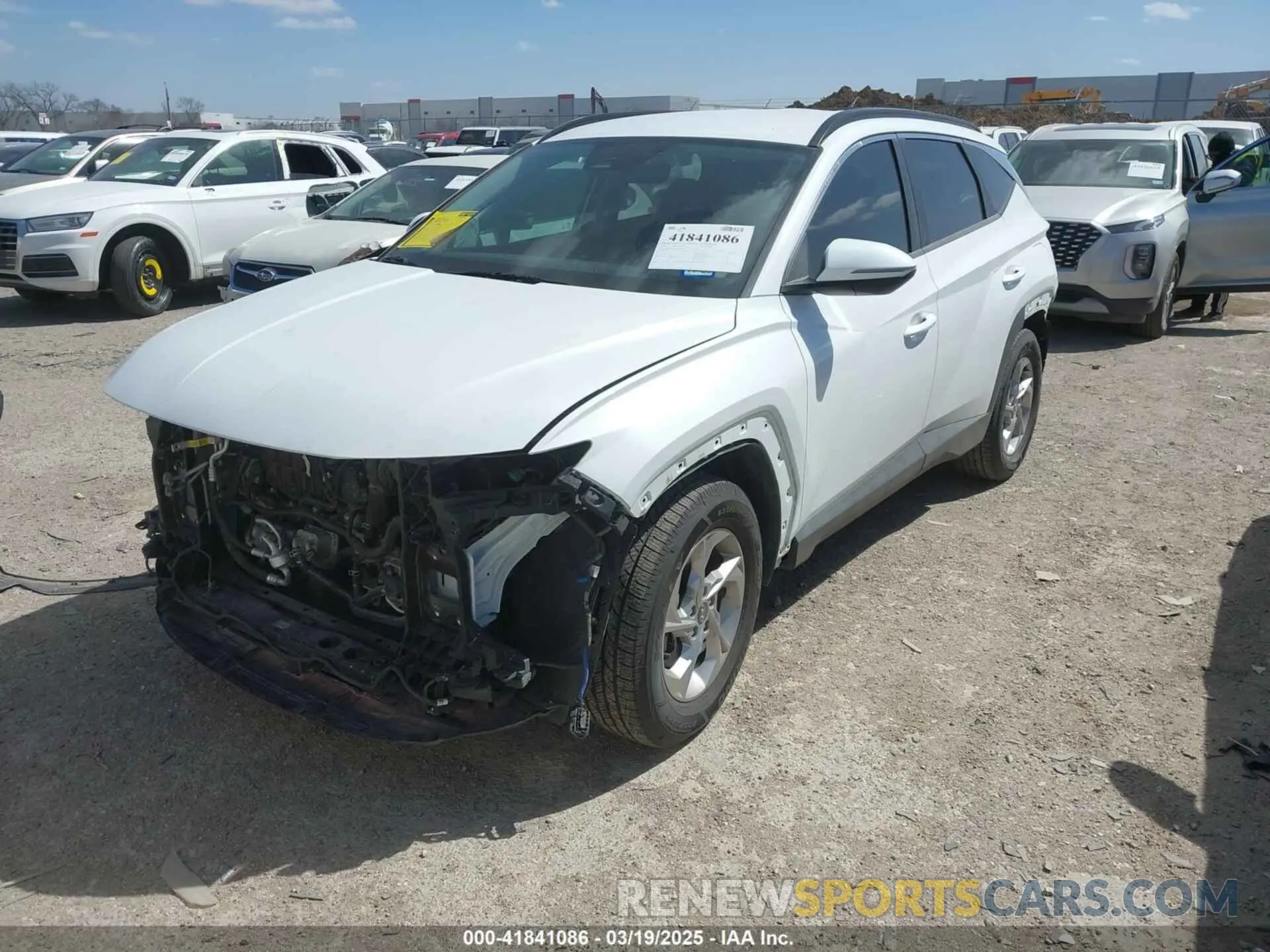 2 fotografías del automóvil dañado 5NMJB3AE5NH003705 HYUNDAI TUCSON 2022