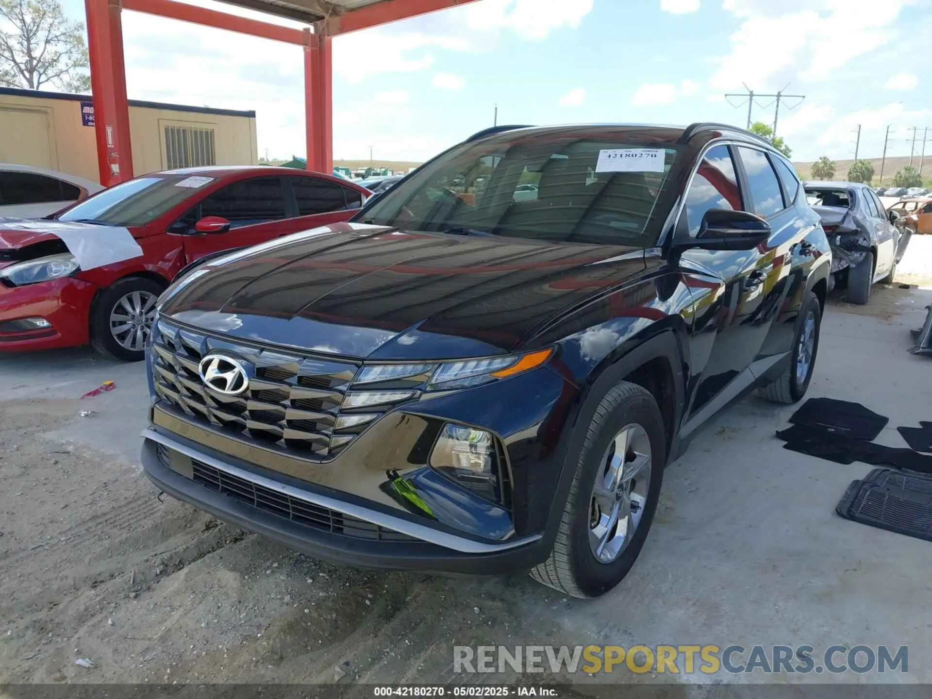2 fotografías del automóvil dañado 5NMJB3AE6NH139325 HYUNDAI TUCSON 2022