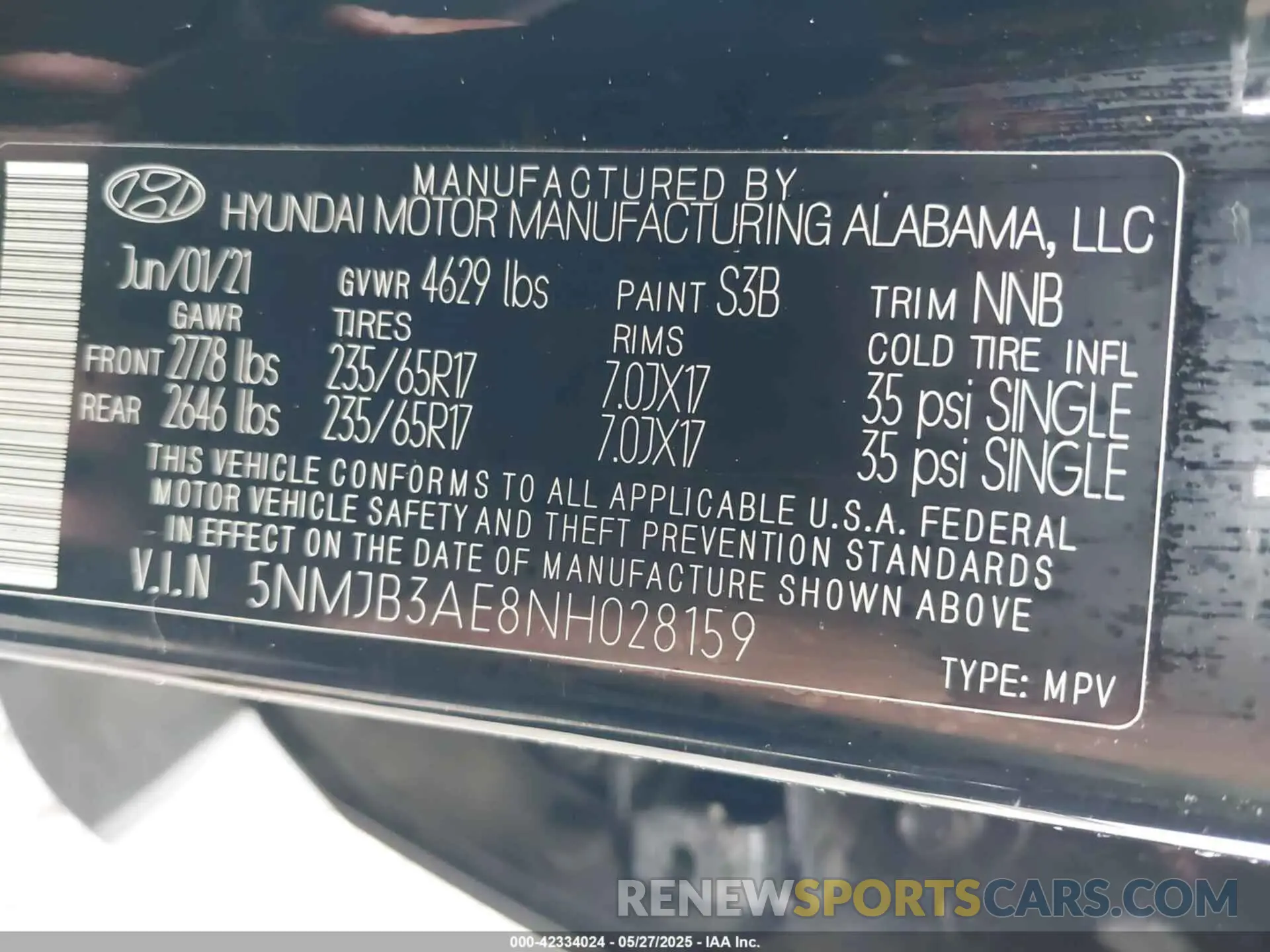 9 fotografías del automóvil dañado 5NMJB3AE8NH028159 HYUNDAI TUCSON 2022