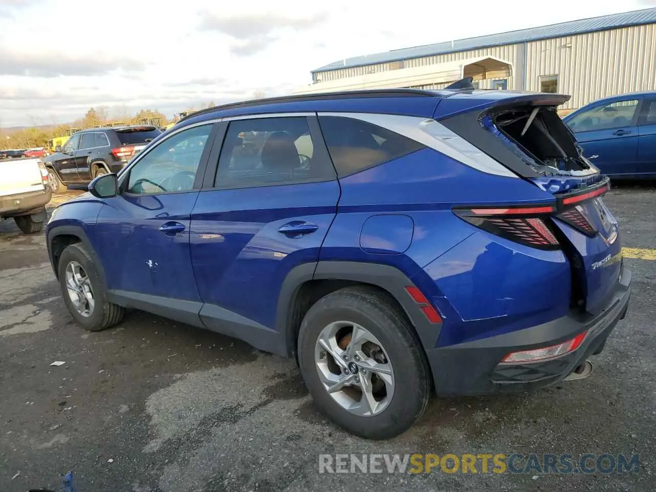 2 fotografías del automóvil dañado 5NMJBCAE0NH112220 HYUNDAI TUCSON 2022