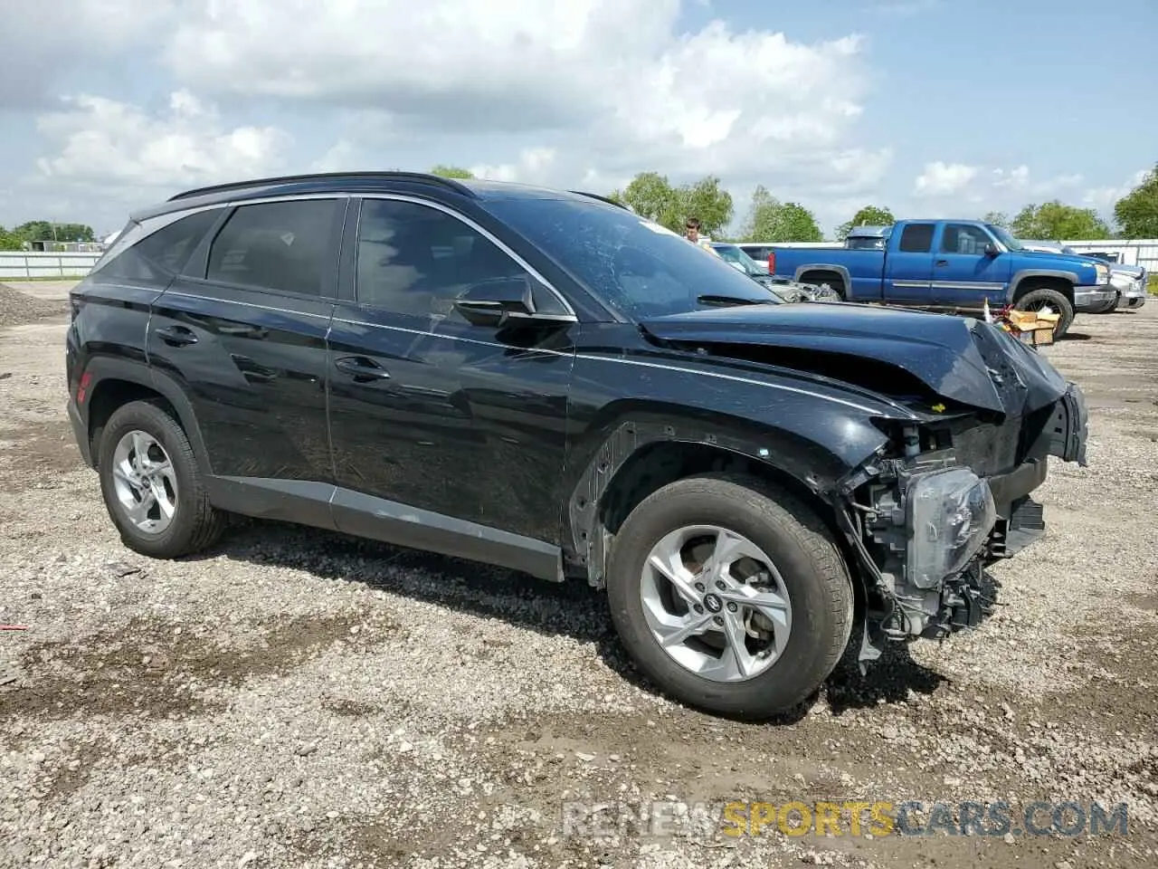 4 fotografías del automóvil dañado 5NMJBCAE0NH140468 HYUNDAI TUCSON 2022