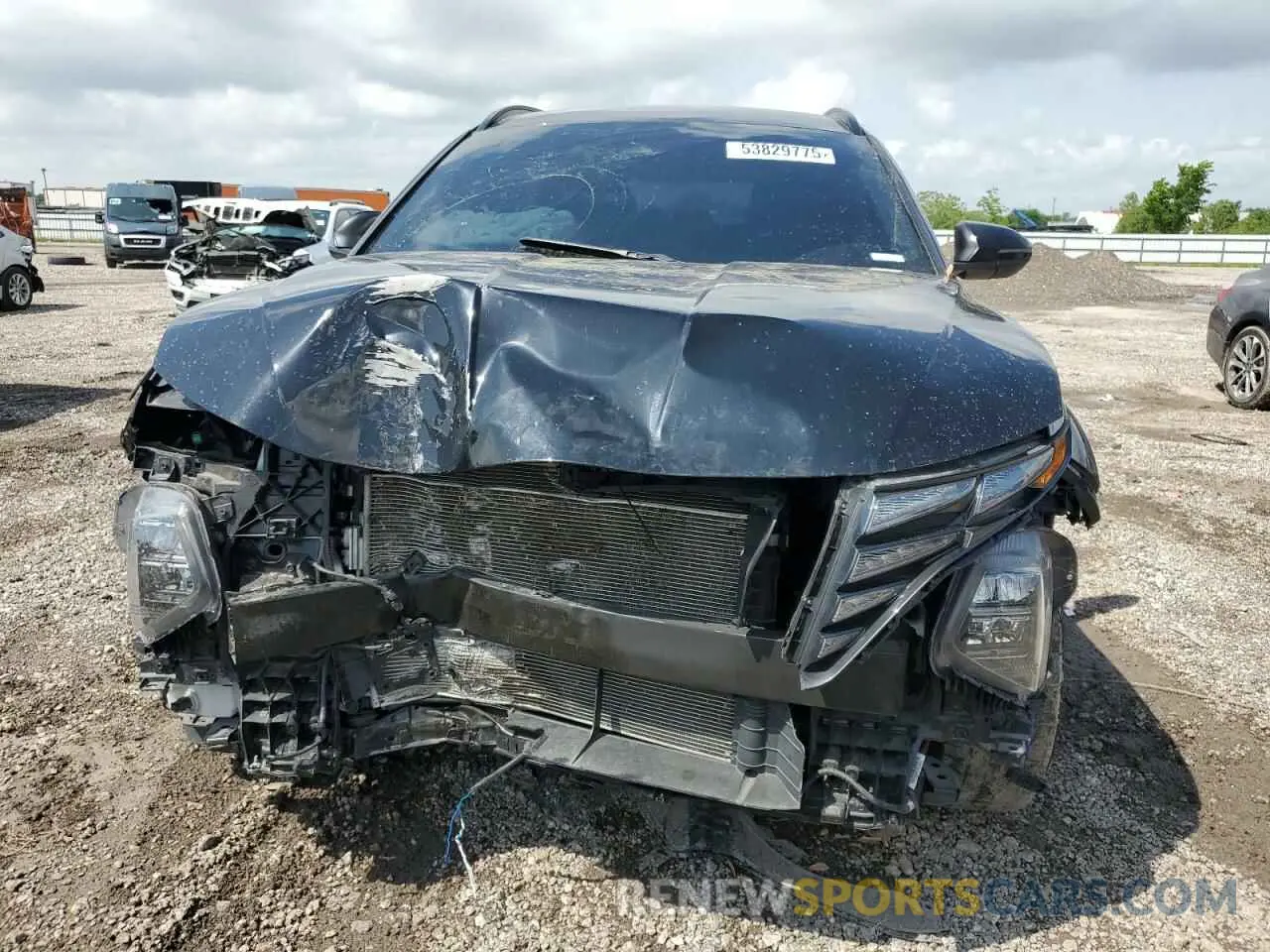 5 fotografías del automóvil dañado 5NMJBCAE0NH140468 HYUNDAI TUCSON 2022