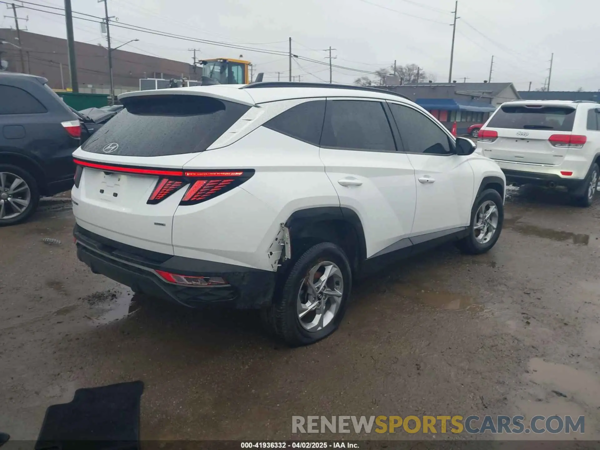 4 fotografías del automóvil dañado 5NMJBCAE2NH022938 HYUNDAI TUCSON 2022