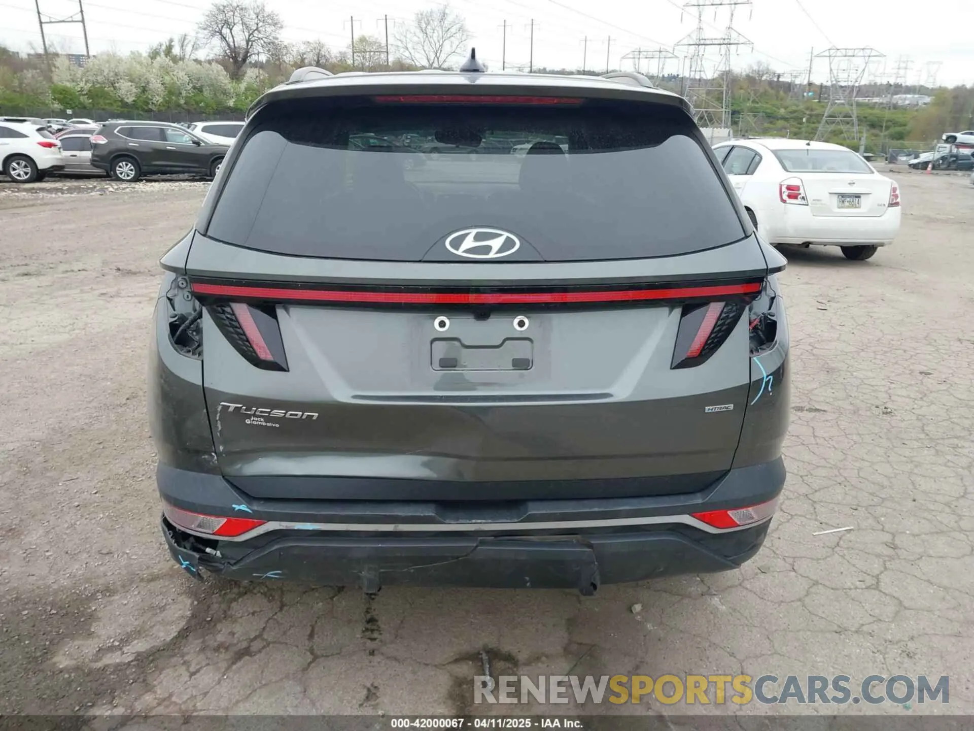 17 fotografías del automóvil dañado 5NMJBCAE2NH079544 HYUNDAI TUCSON 2022