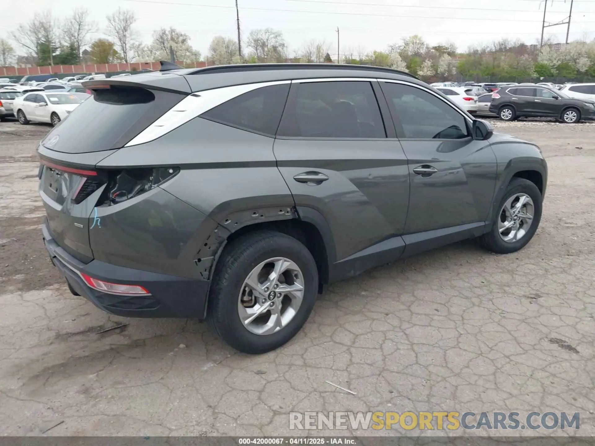 4 fotografías del automóvil dañado 5NMJBCAE2NH079544 HYUNDAI TUCSON 2022