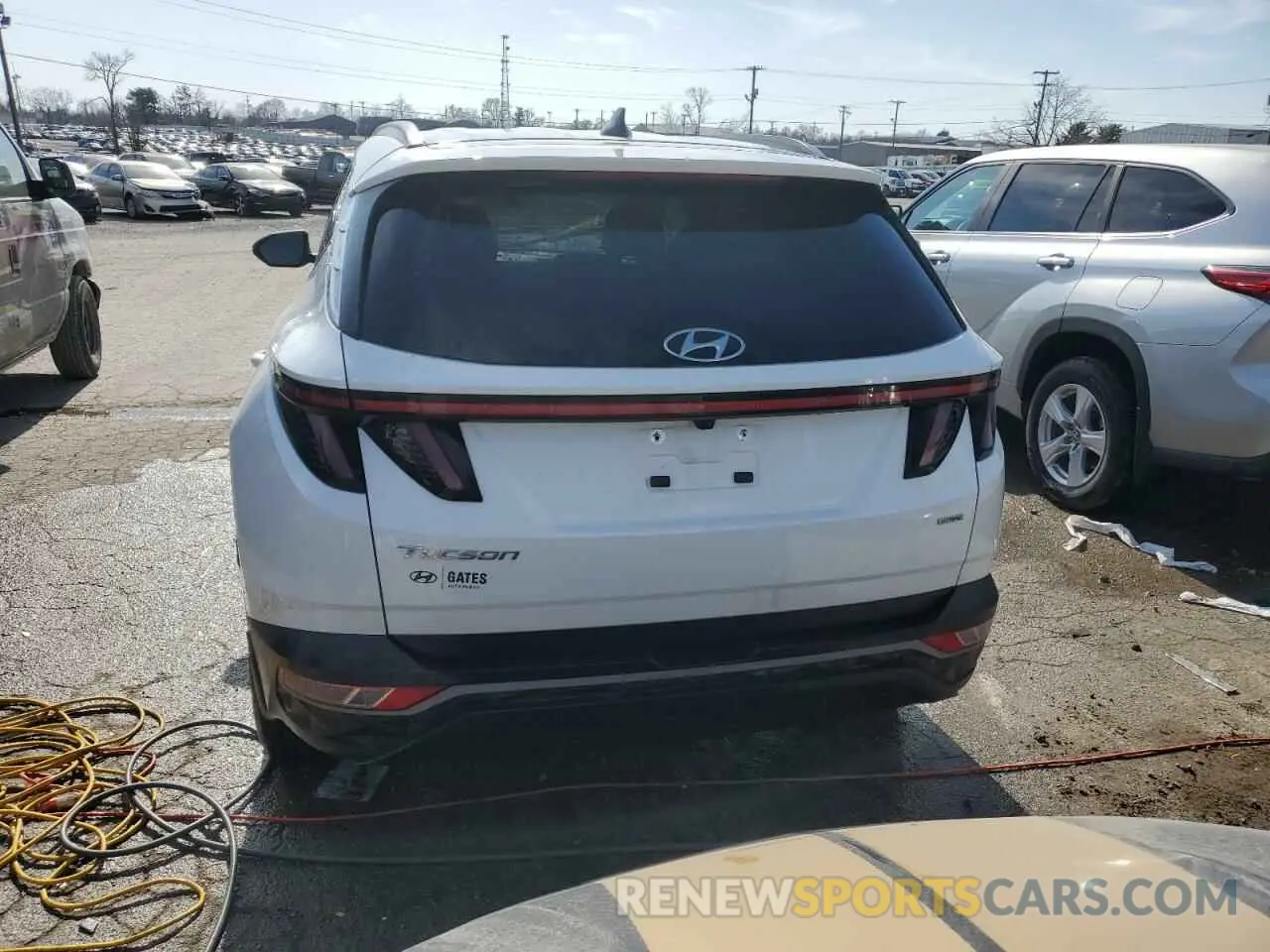 6 fotografías del automóvil dañado 5NMJBCAE2NH151827 HYUNDAI TUCSON 2022