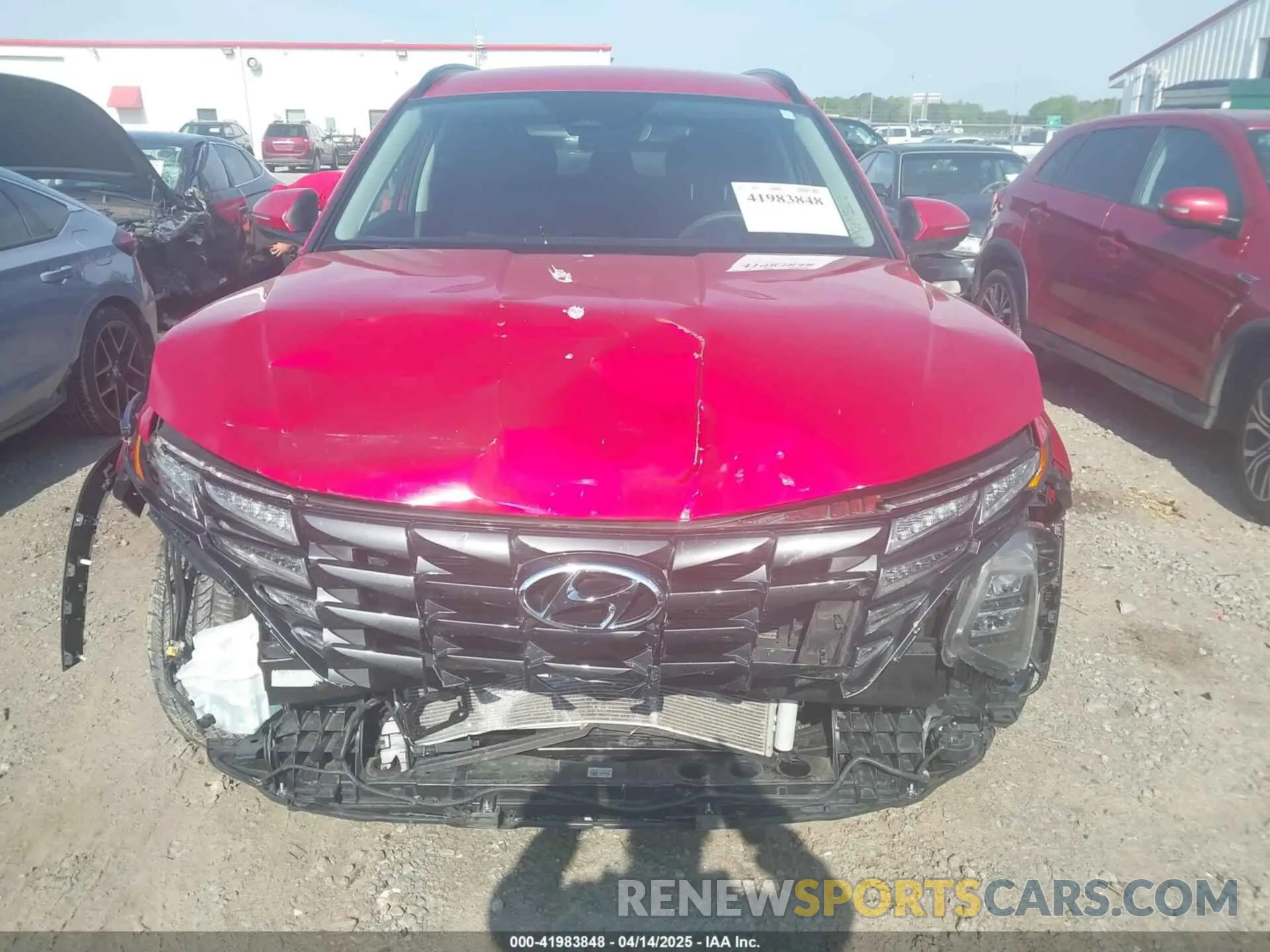 12 fotografías del automóvil dañado 5NMJBCAE3NH039036 HYUNDAI TUCSON 2022