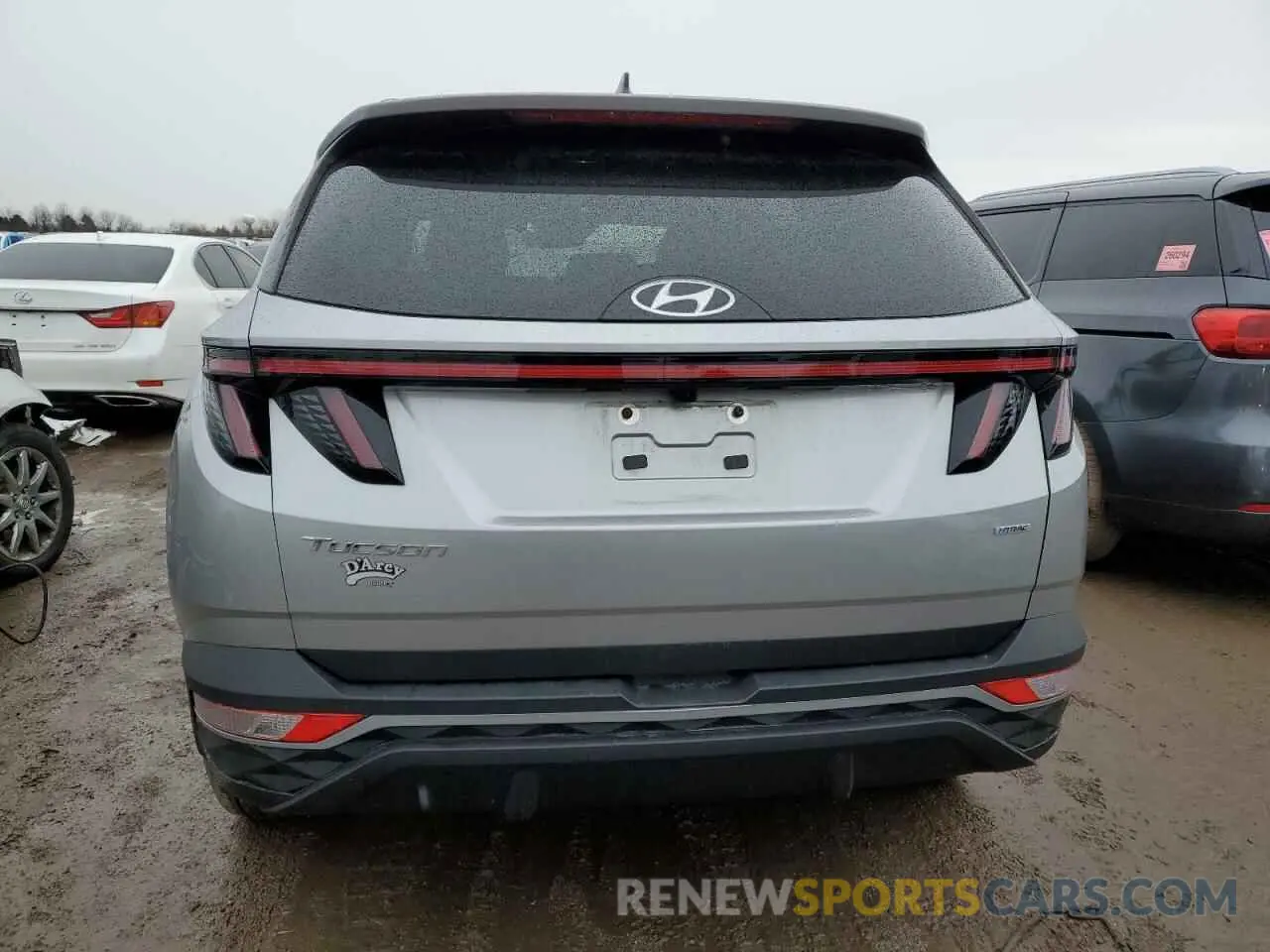 6 fotografías del automóvil dañado 5NMJBCAE3NH085675 HYUNDAI TUCSON 2022