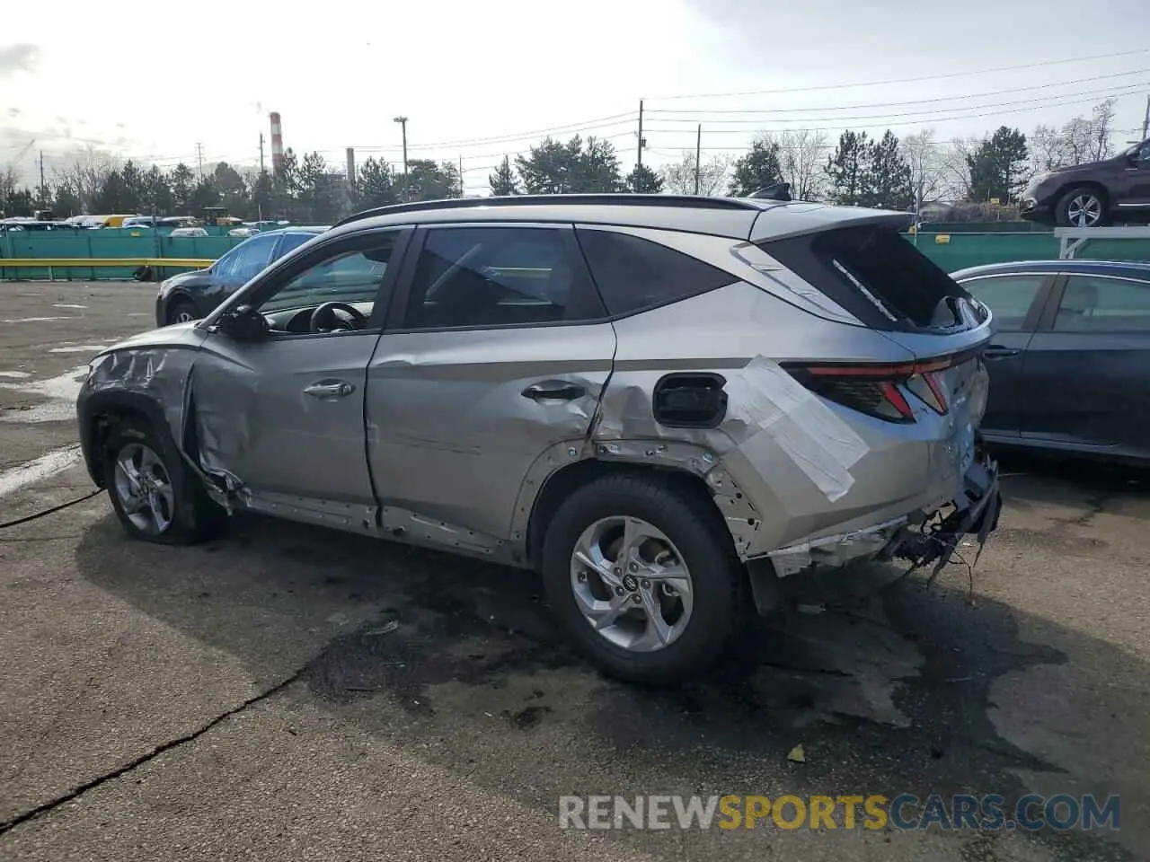 2 fotografías del automóvil dañado 5NMJBCAE4NH071266 HYUNDAI TUCSON 2022