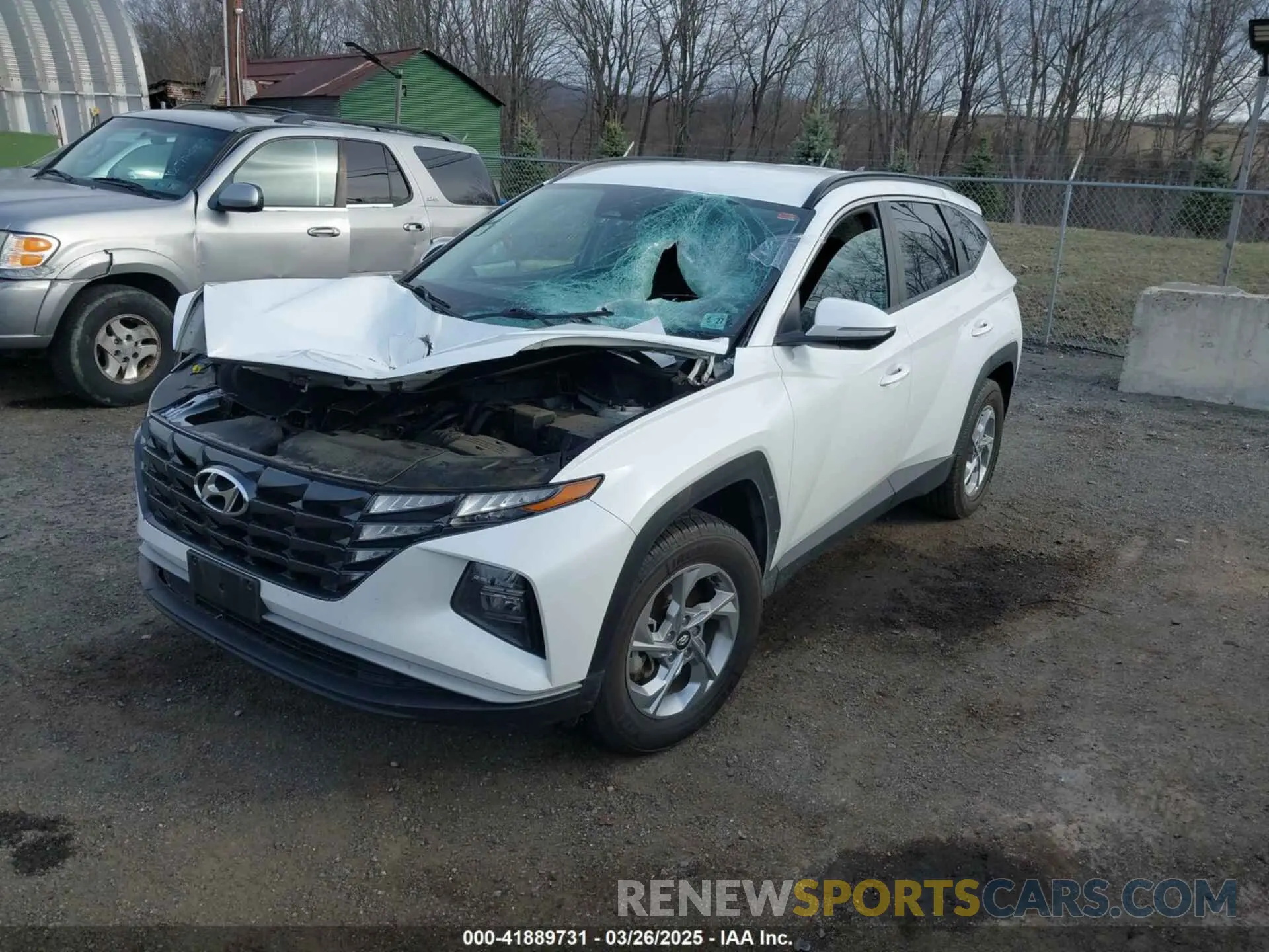 2 fotografías del automóvil dañado 5NMJBCAE4NH124578 HYUNDAI TUCSON 2022