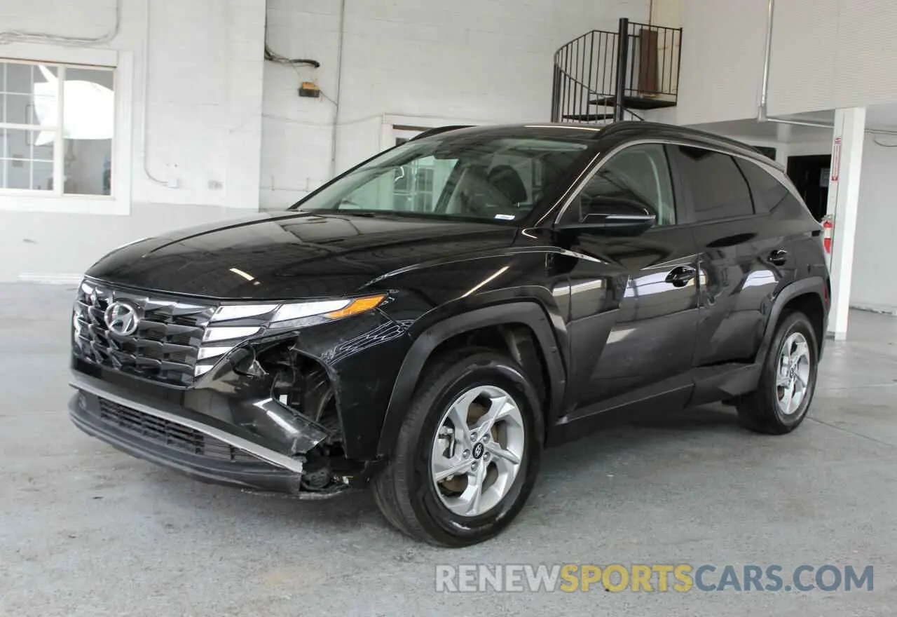 2 fotografías del automóvil dañado 5NMJBCAE5NH030189 HYUNDAI TUCSON 2022