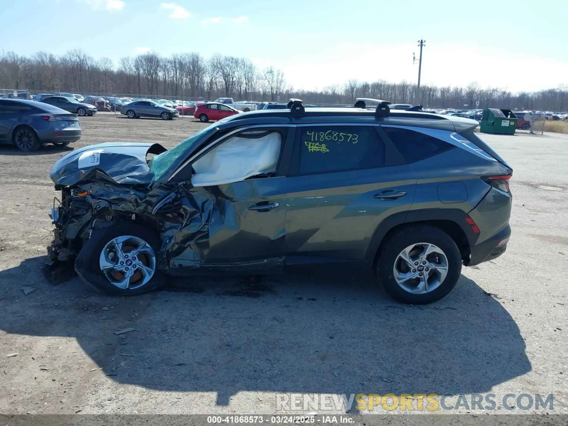 14 fotografías del automóvil dañado 5NMJBCAE5NH137470 HYUNDAI TUCSON 2022