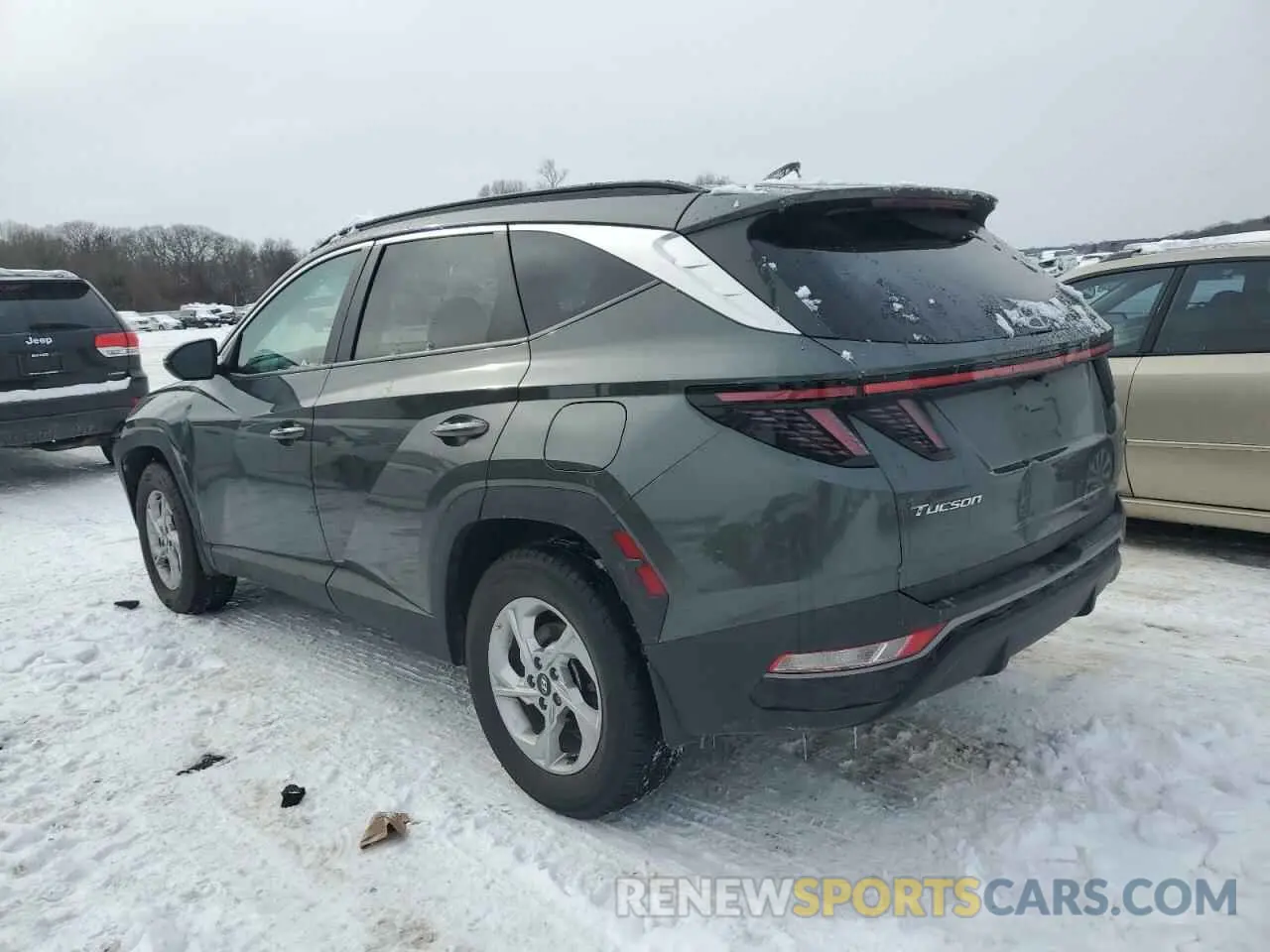 2 fotografías del automóvil dañado 5NMJBCAE5NH154804 HYUNDAI TUCSON 2022