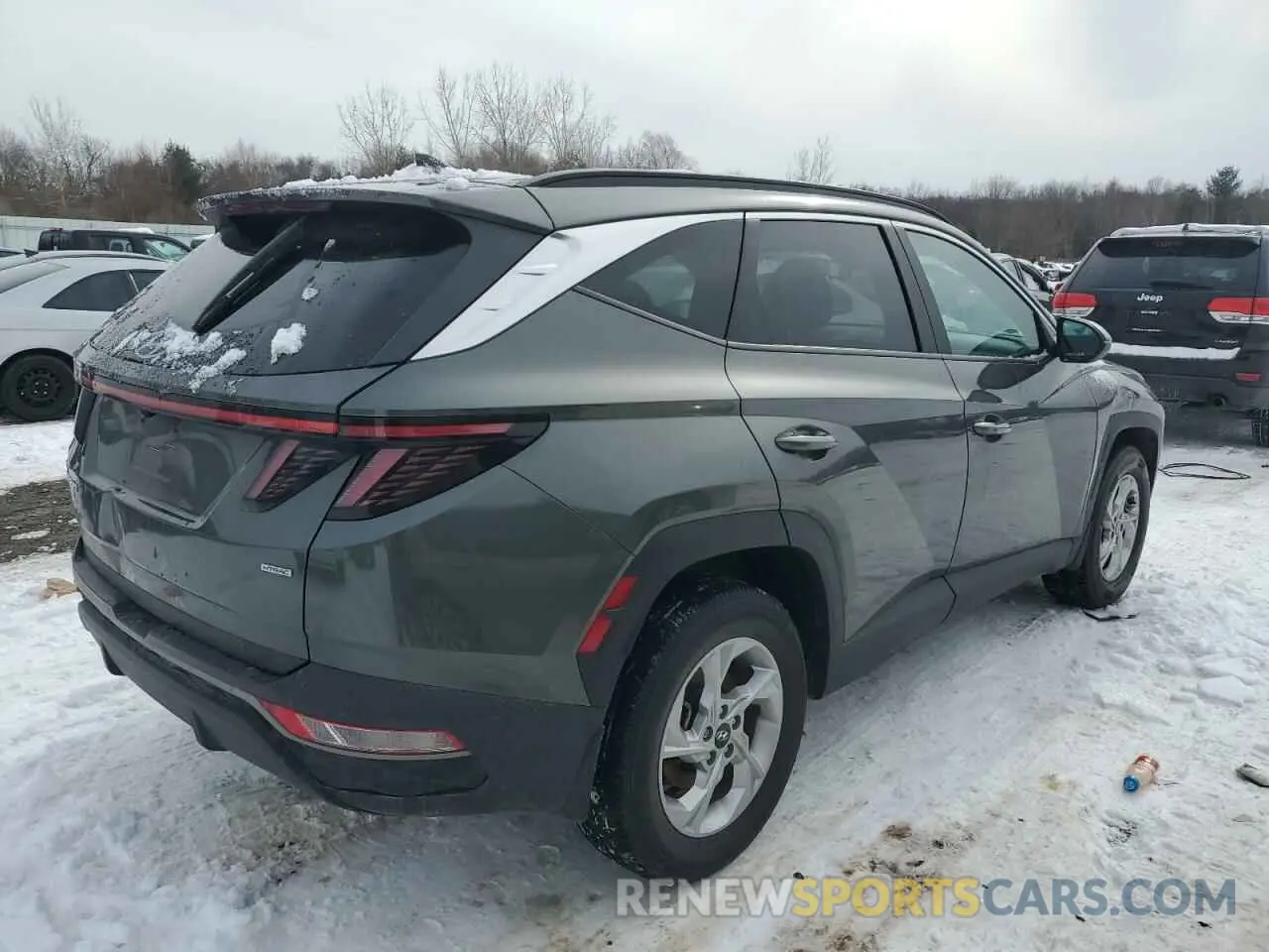 3 fotografías del automóvil dañado 5NMJBCAE5NH154804 HYUNDAI TUCSON 2022