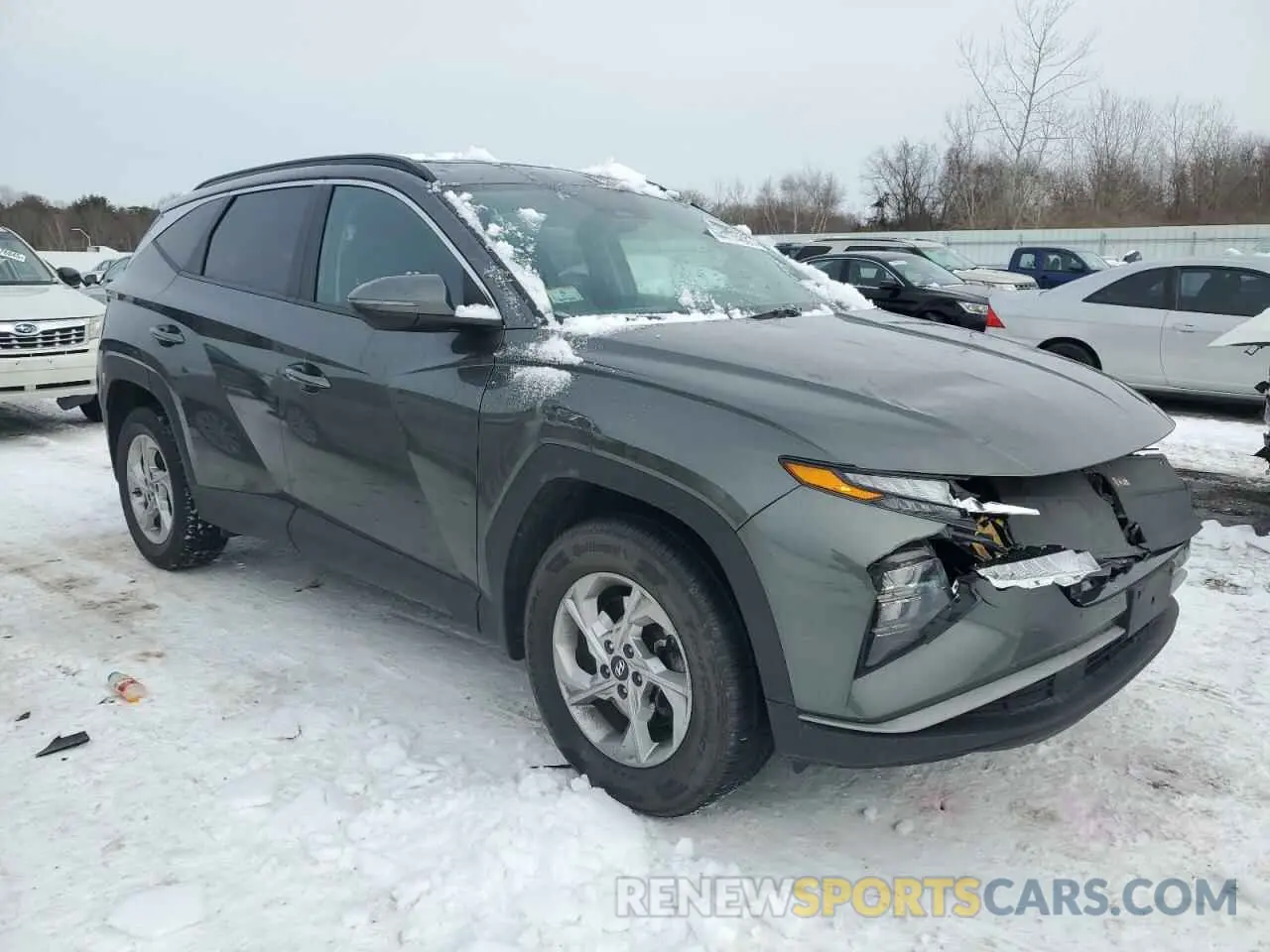 4 fotografías del automóvil dañado 5NMJBCAE5NH154804 HYUNDAI TUCSON 2022