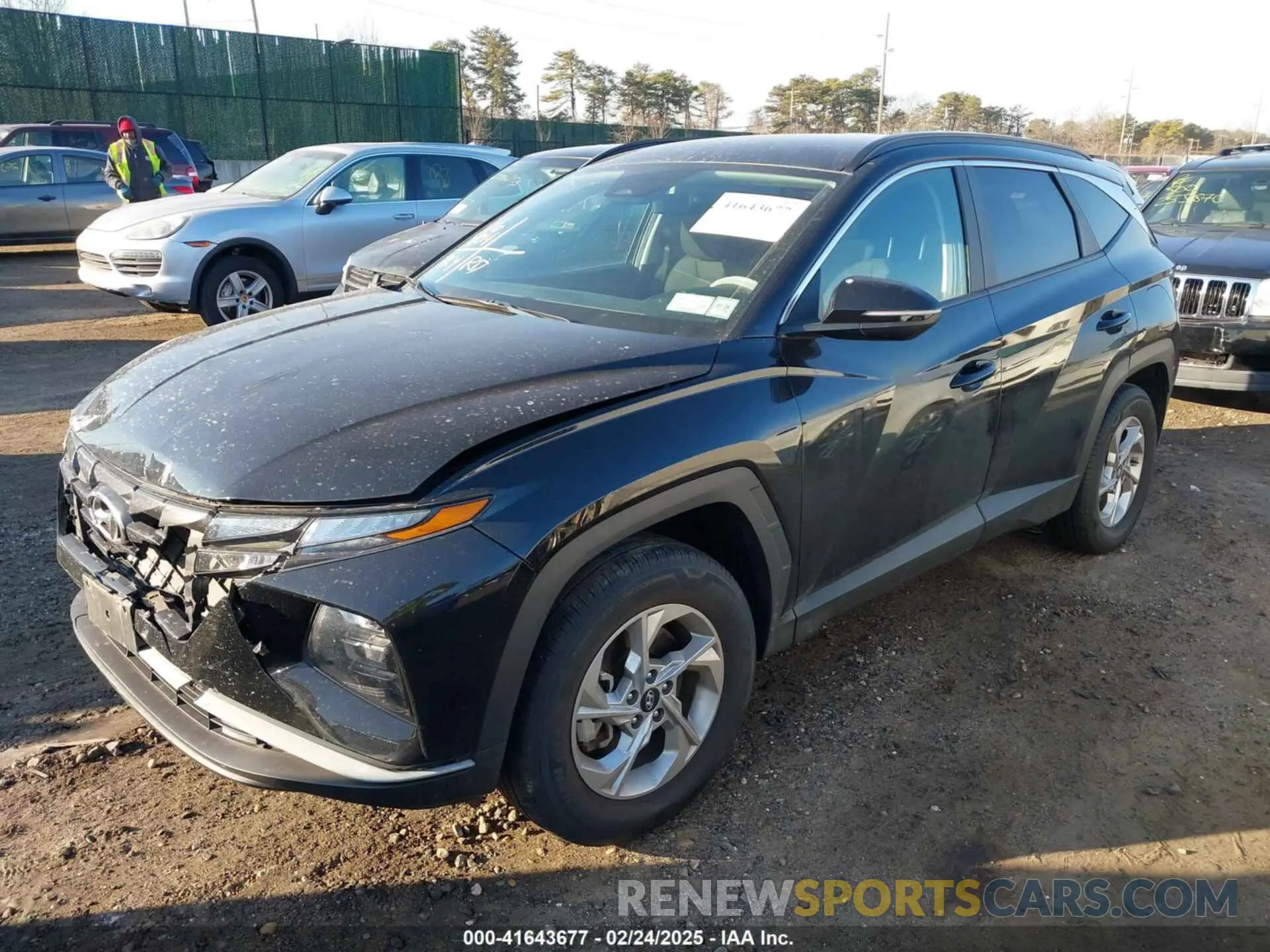 2 fotografías del automóvil dañado 5NMJBCAE7NH094704 HYUNDAI TUCSON 2022