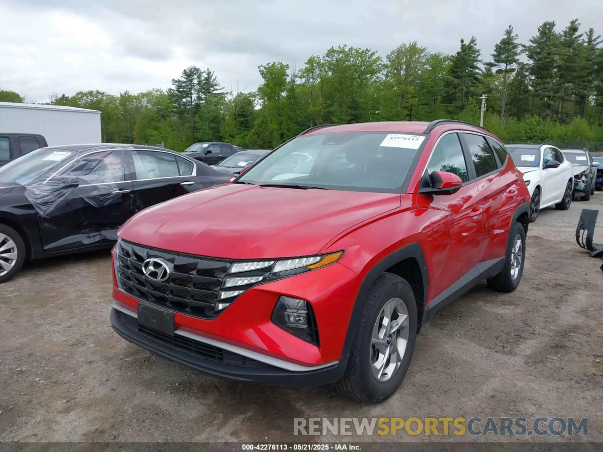 2 fotografías del automóvil dañado 5NMJBCAE7NH143920 HYUNDAI TUCSON 2022